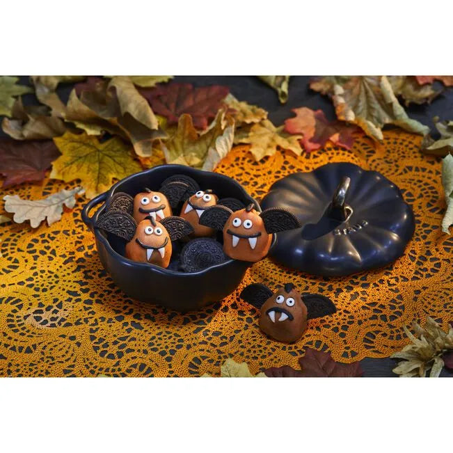 STAUB Ceramique 500 mL Ceramic Pumpkin Cocotte, Black