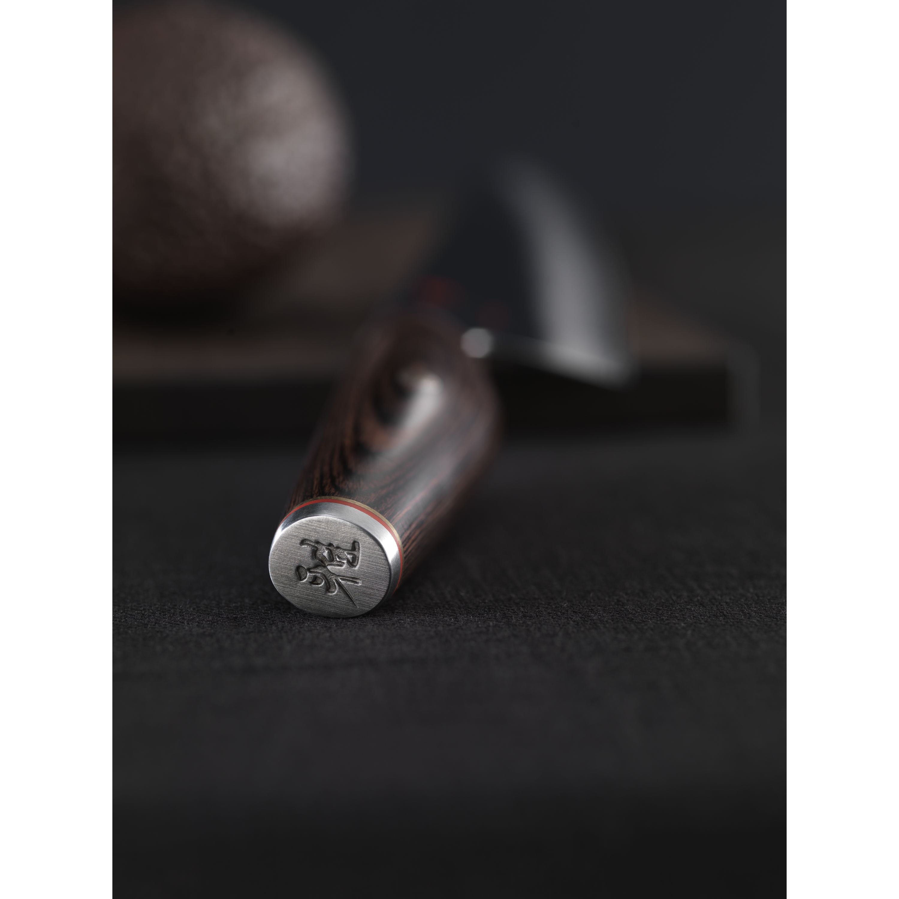 MIYABI 6000 MCT 7 inch Rocking Santoku, Brown