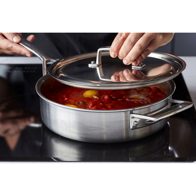 DEMEYERE Essential 5 24 cm 18/10 Stainless Steel Saute Pan