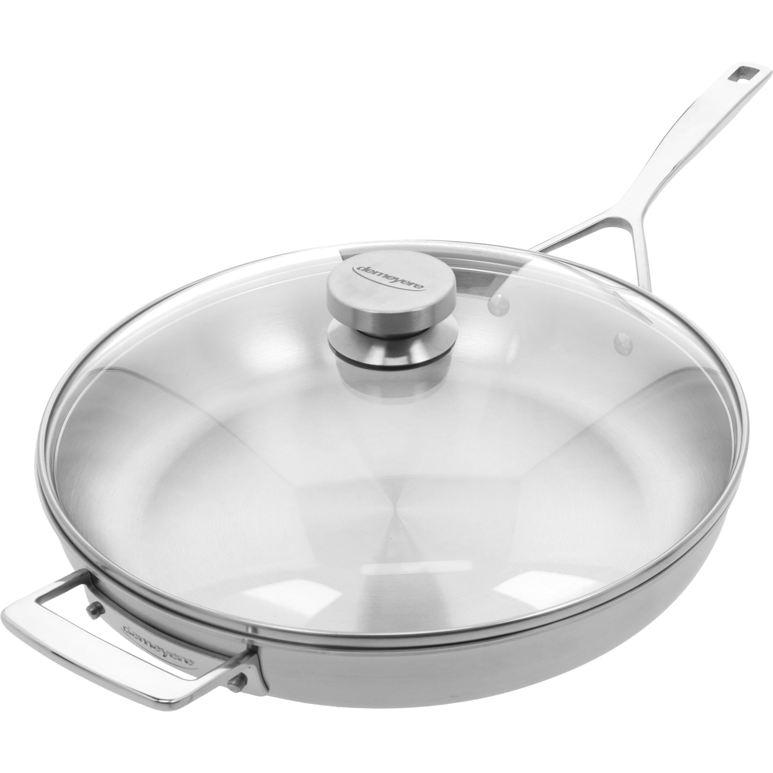 DEMEYERE Essential 5 32 cm / 12.5 inch 18/10 Stainless Steel Frying Pan With Lid