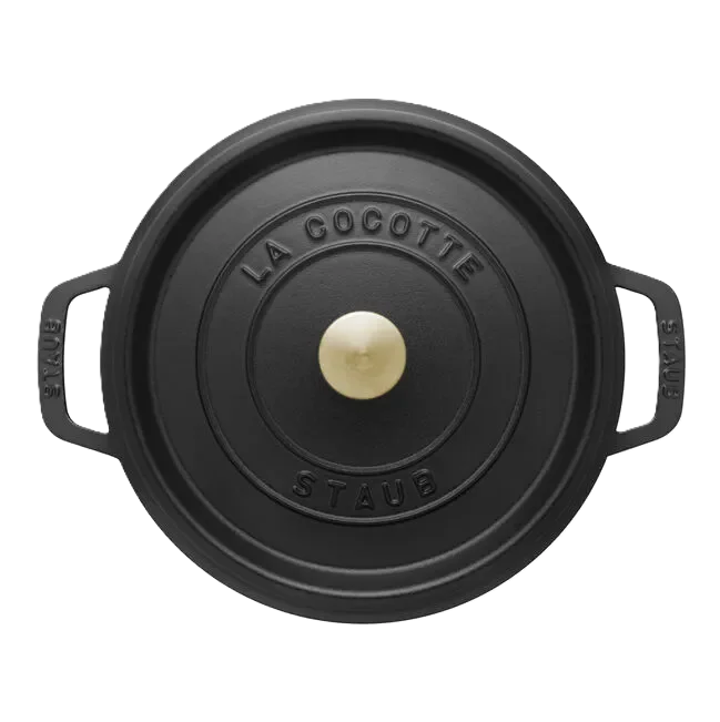 STAUB La Cocotte 2.5 L Cast Iron Round Cocotte, Black