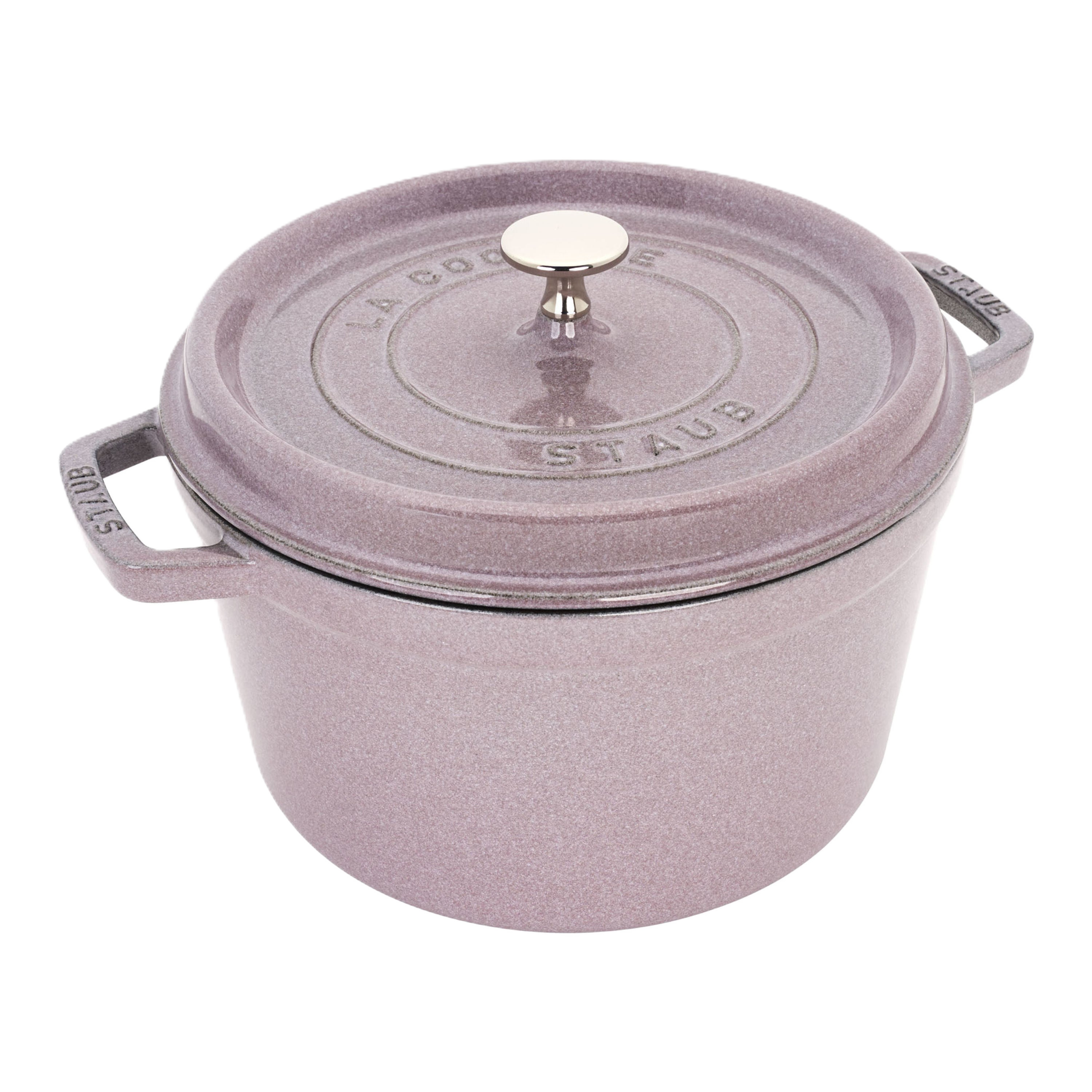 STAUB La Cocotte 4.75 L Cast Iron Round Cocotte Deep, Cherry Blossom