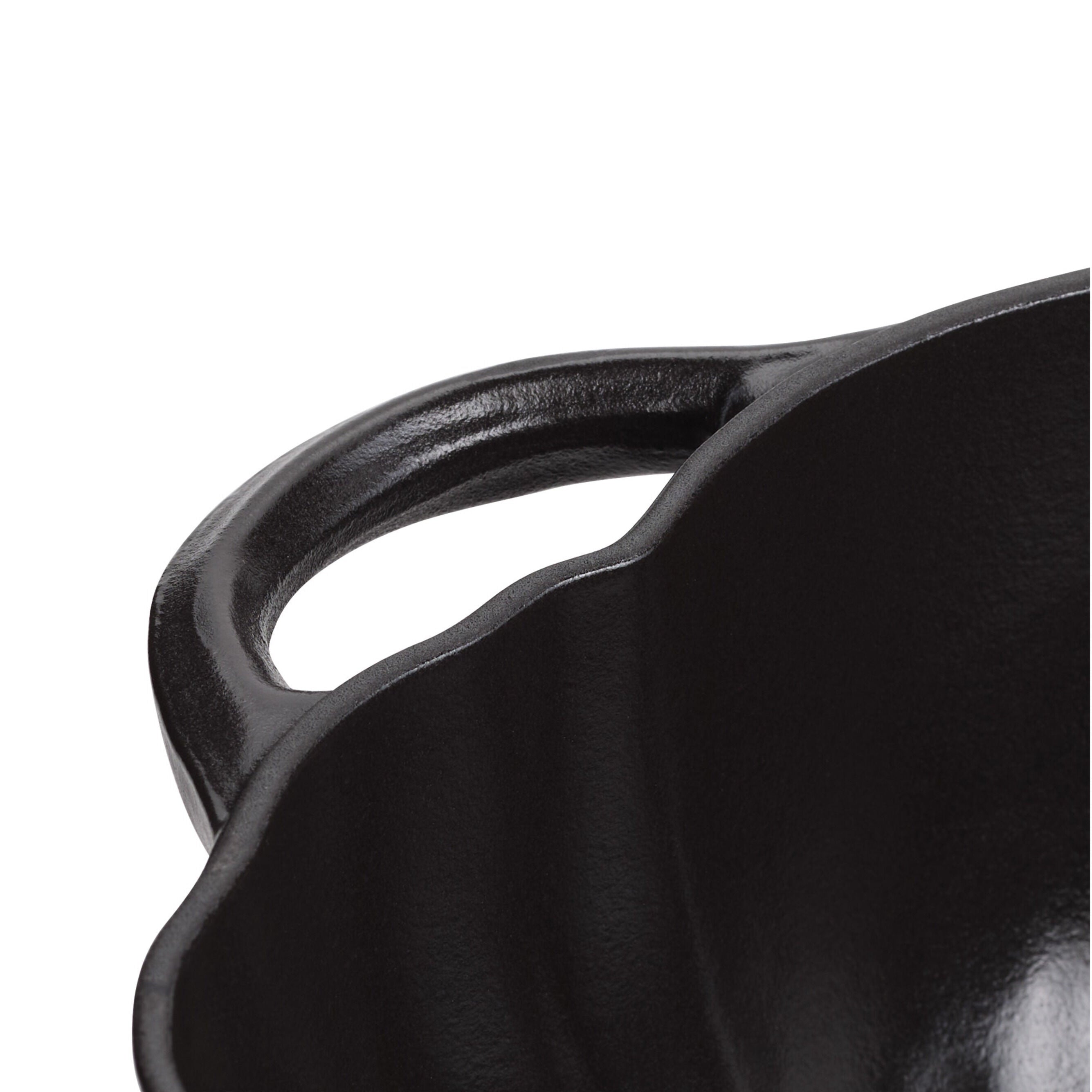 Staub La Cocotte 3.5 L Cast Iron Pumpkin Cocotte, Black