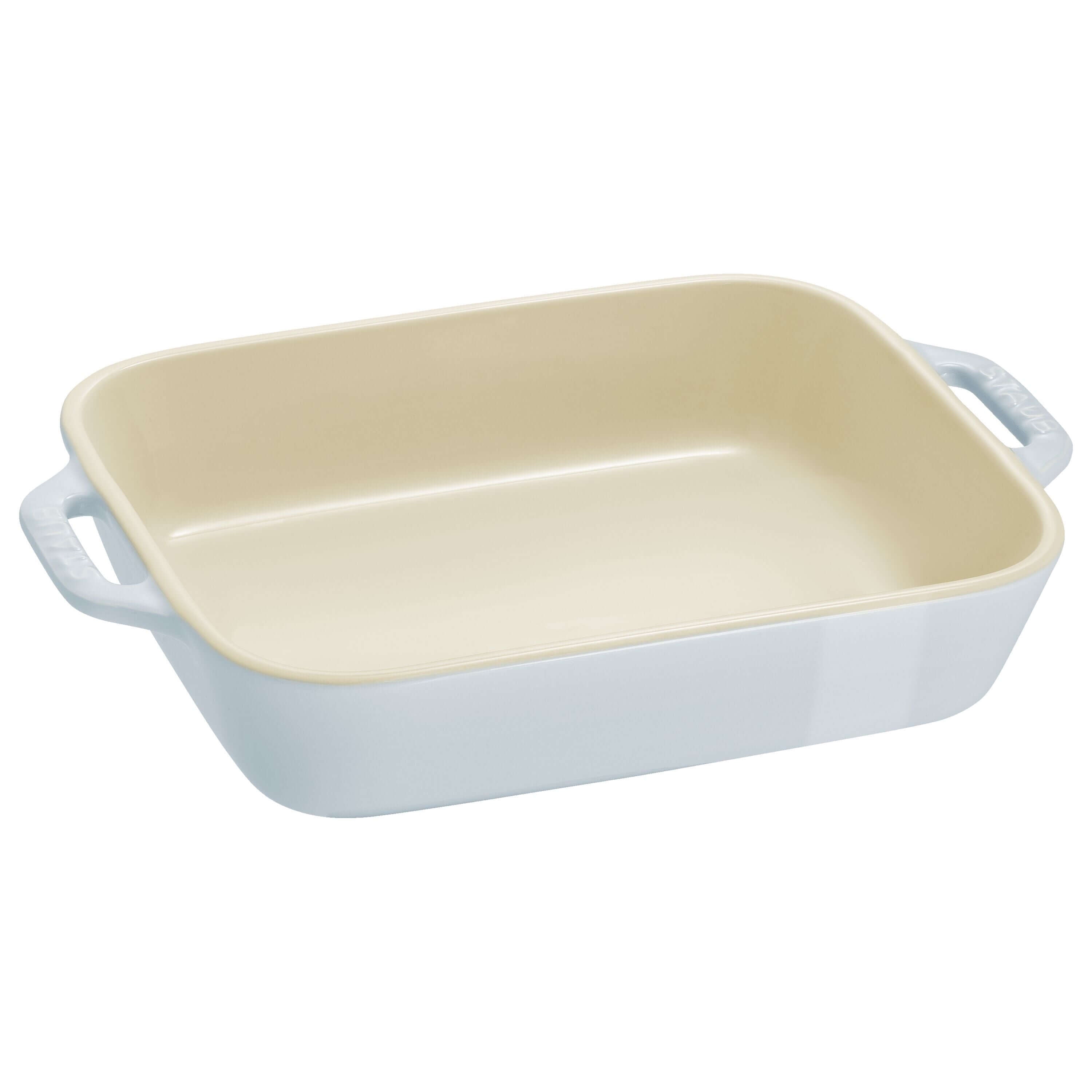 STAUB Ceramique Rectangular Baking Dish Set Macaron Light Blue 3 Piece-2