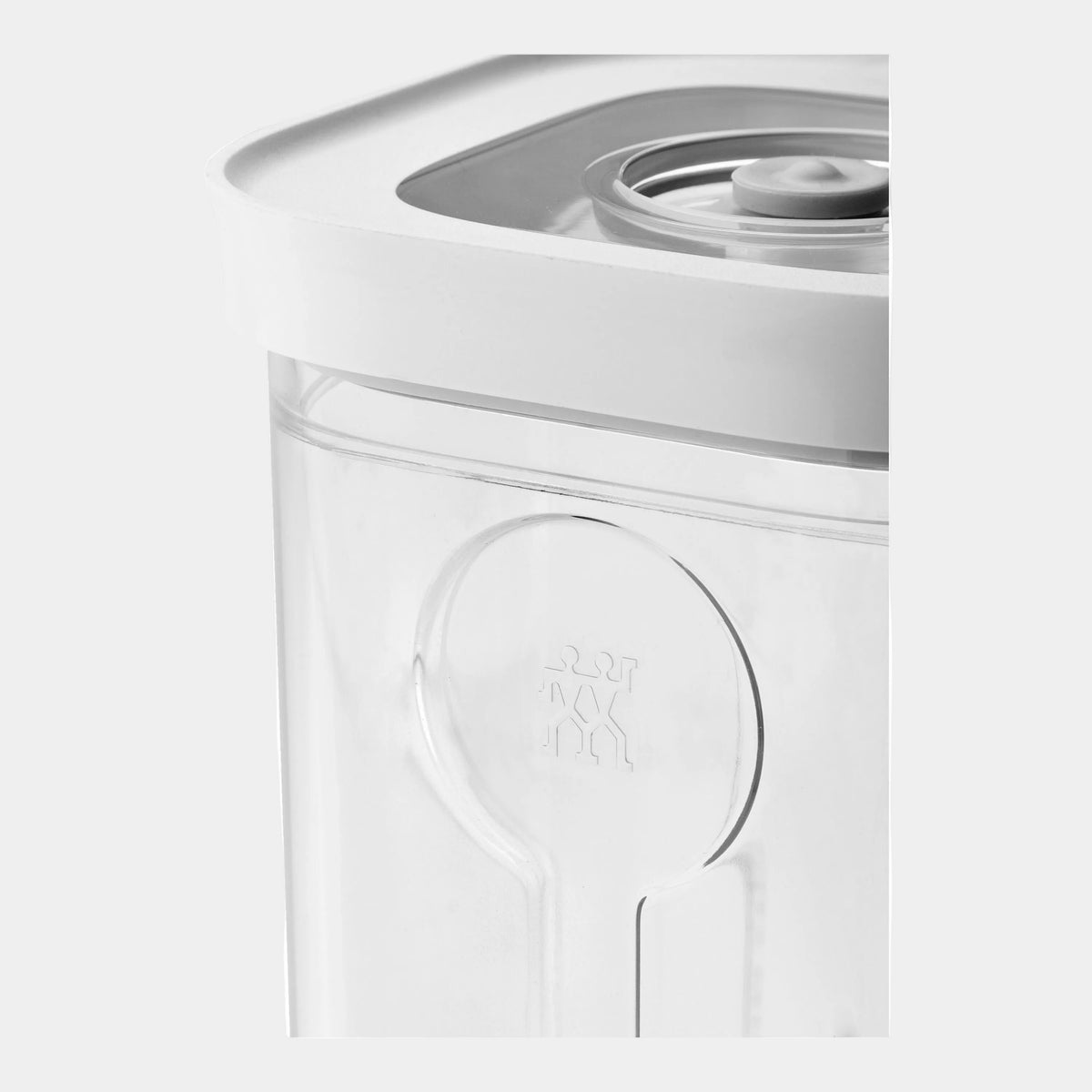 White water dispenser with clear container on a white background