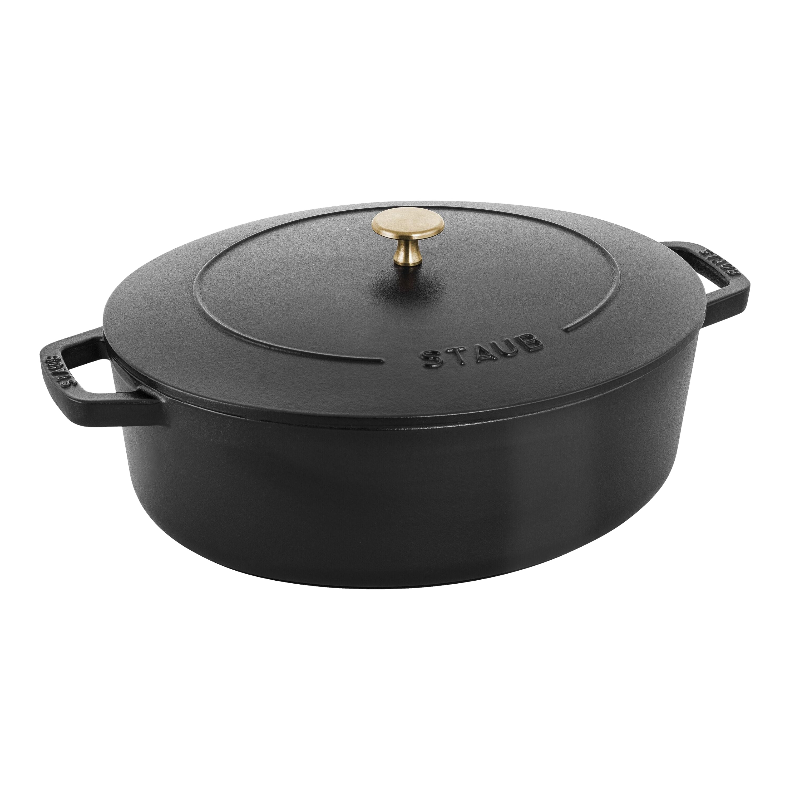 STAUB La Cocotte 5.5 L Cast Iron Oval French Oven, Black-0