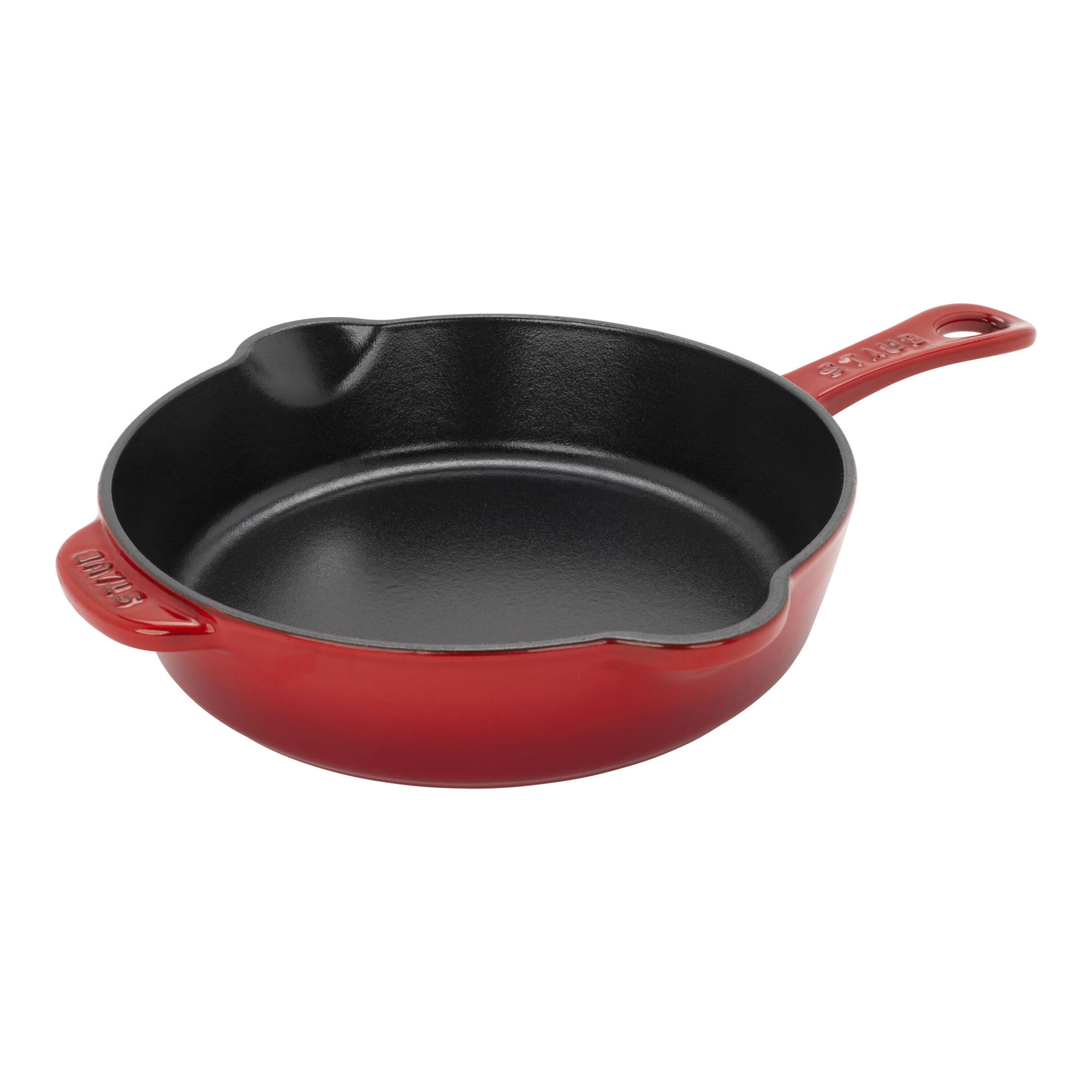 STAUB Pans 22 cm / 8.5 inch Cast Iron Traditional Deep Frypan, Cherry-0
