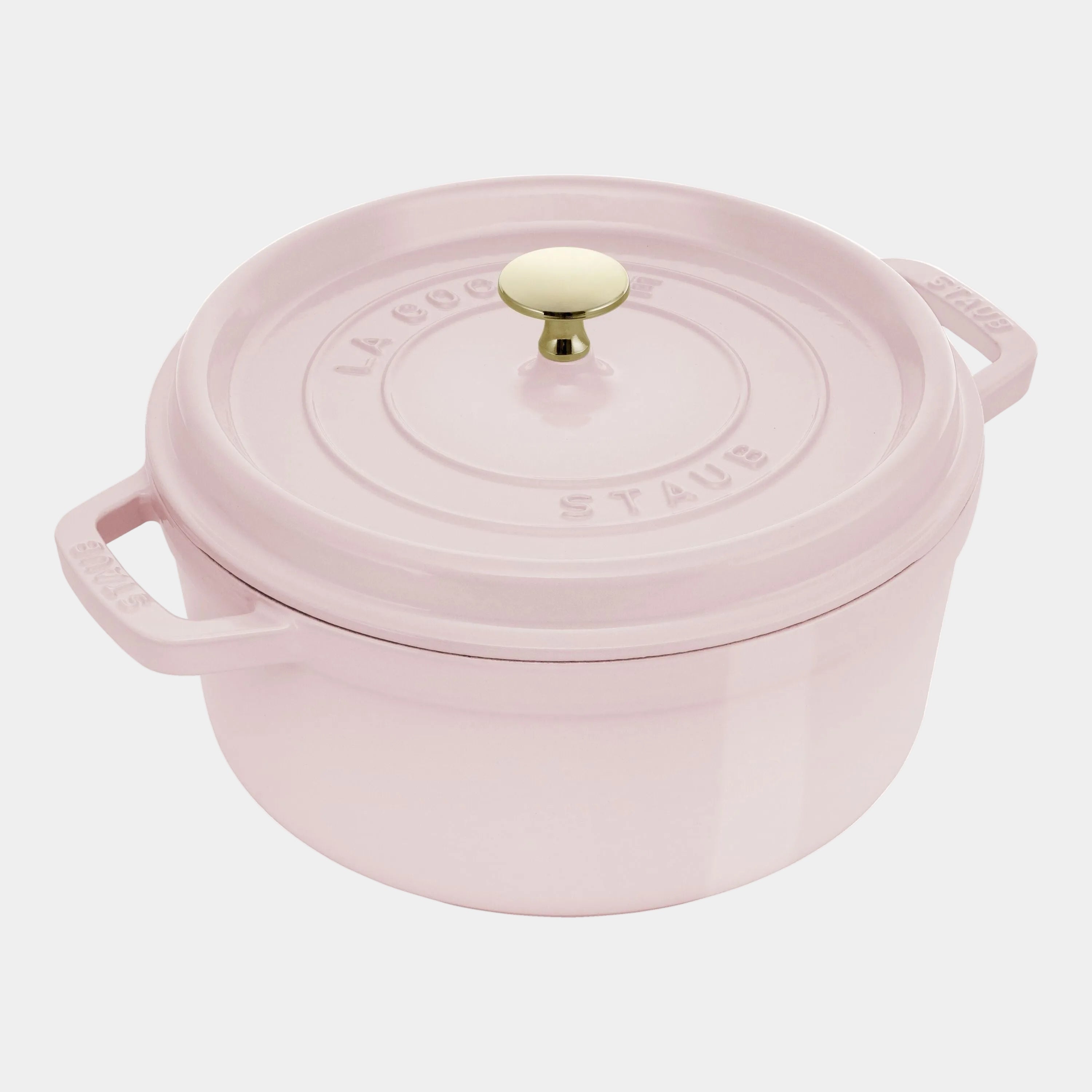 STAUB La Cocotte 3.7 L Cast Iron Round Cocotte, Sorbet Rose