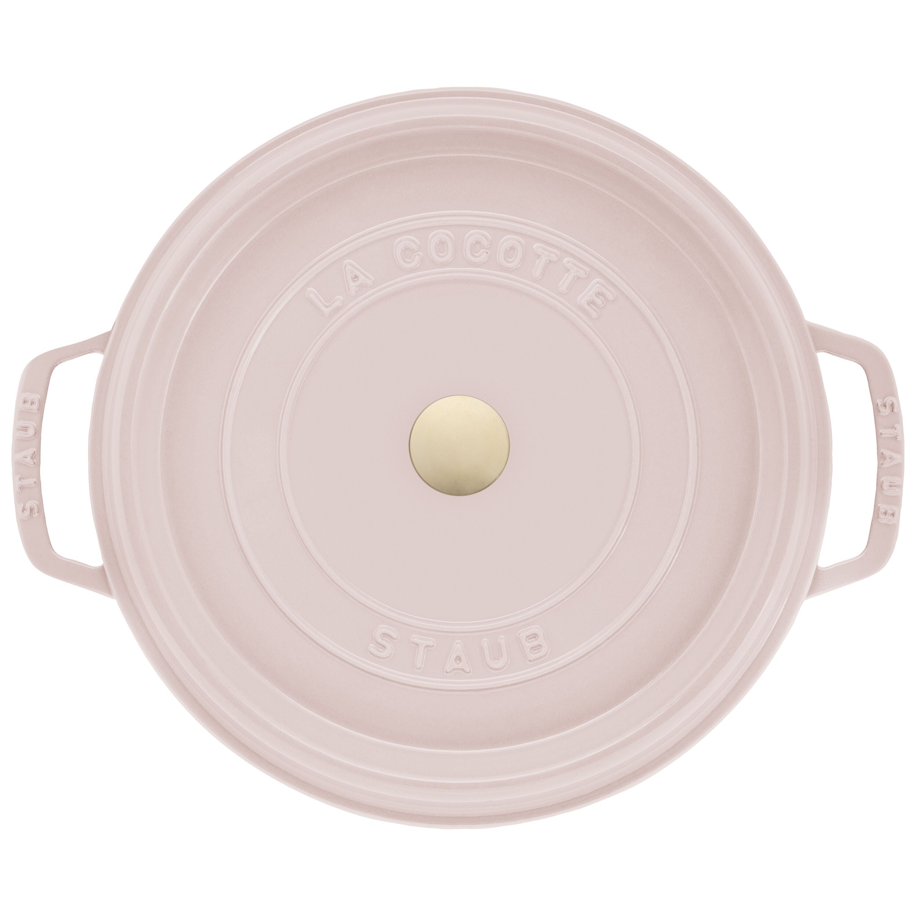 STAUB La Cocotte 6.75 L Cast Iron Round Cocotte, Sorbet Rose