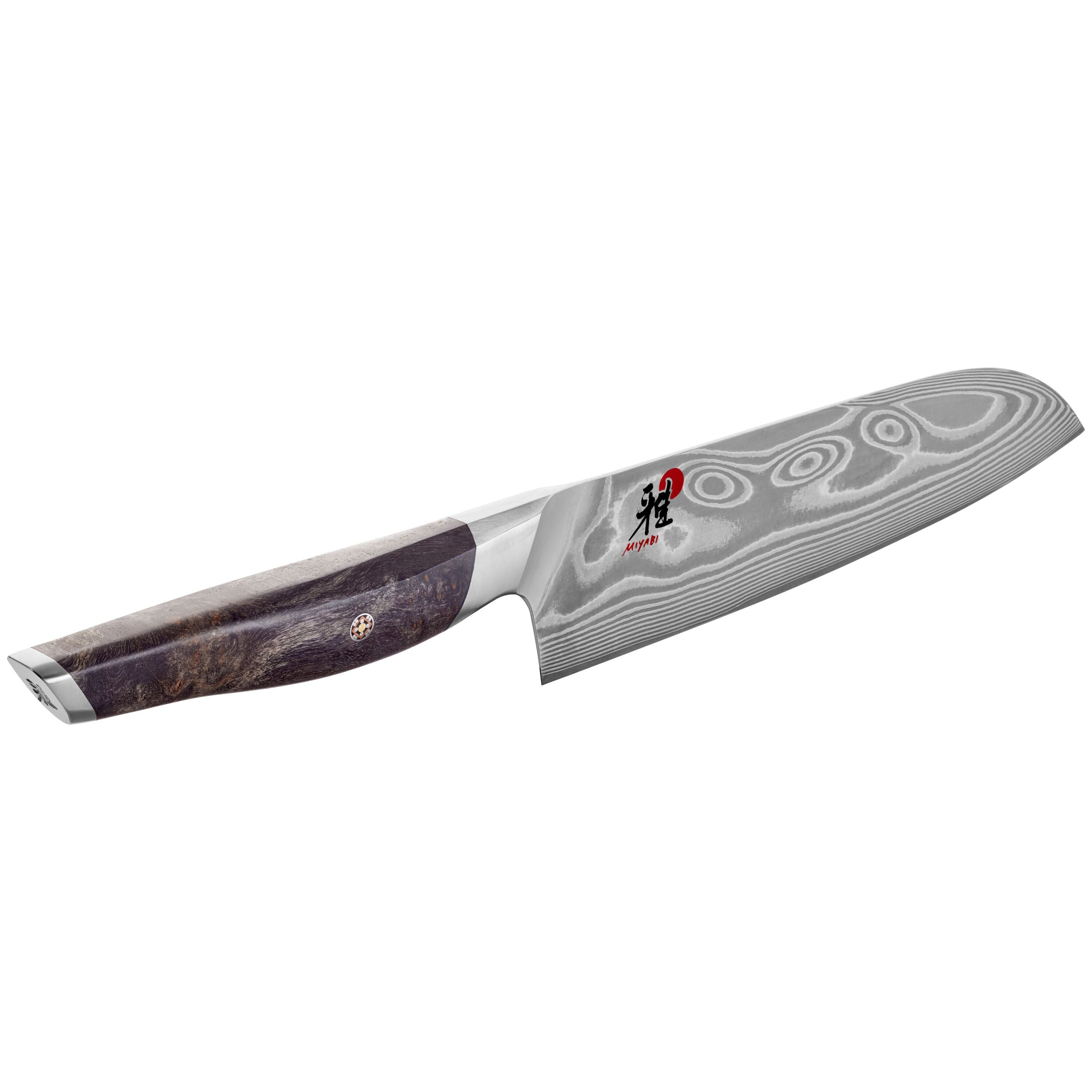 MIYABI IKI 7 inch, Santoku, Brown