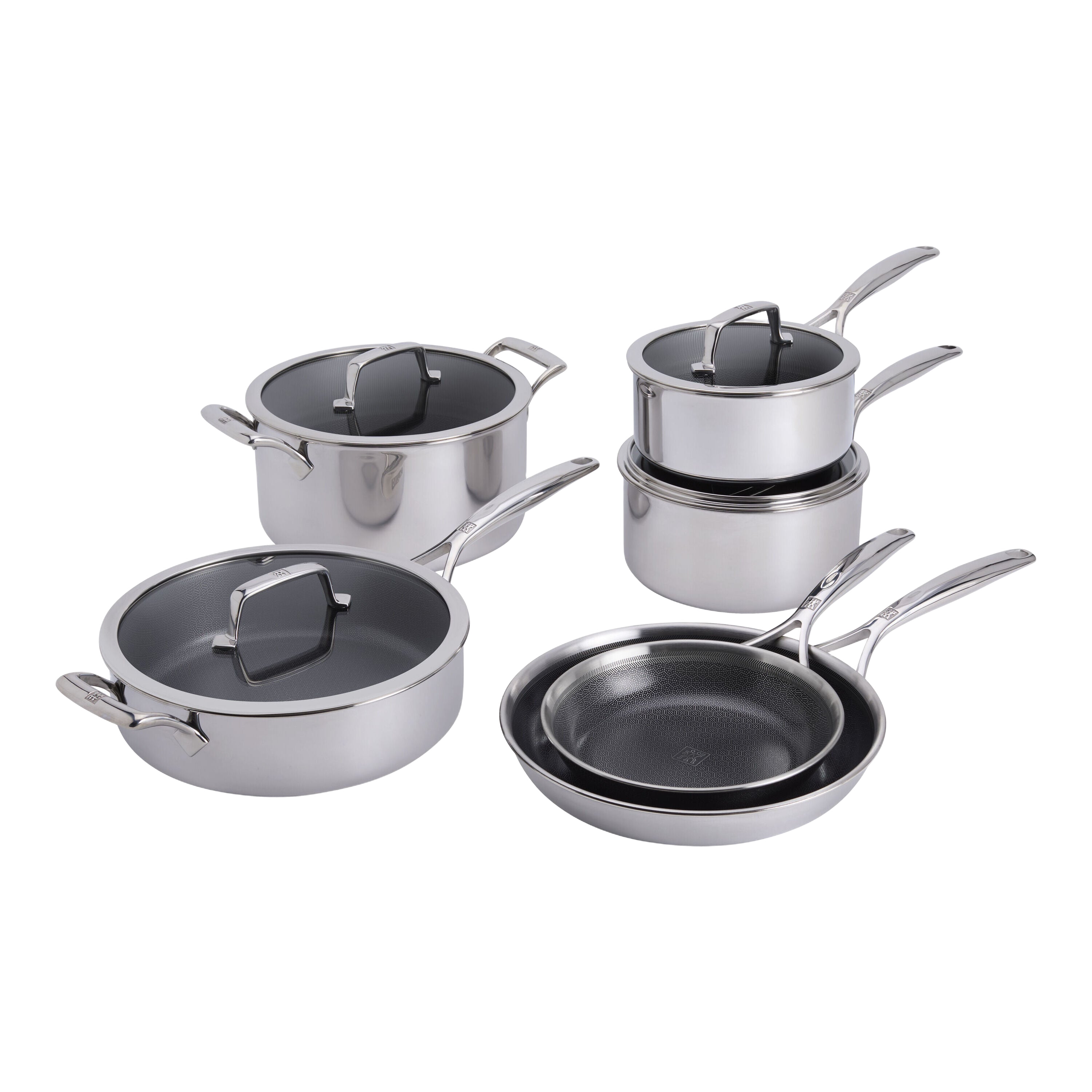 ZWILLING Peak 10-Piece Stainless Steel Cookware Set with CERAFORCE HyCoat Non-Stick Coating-0