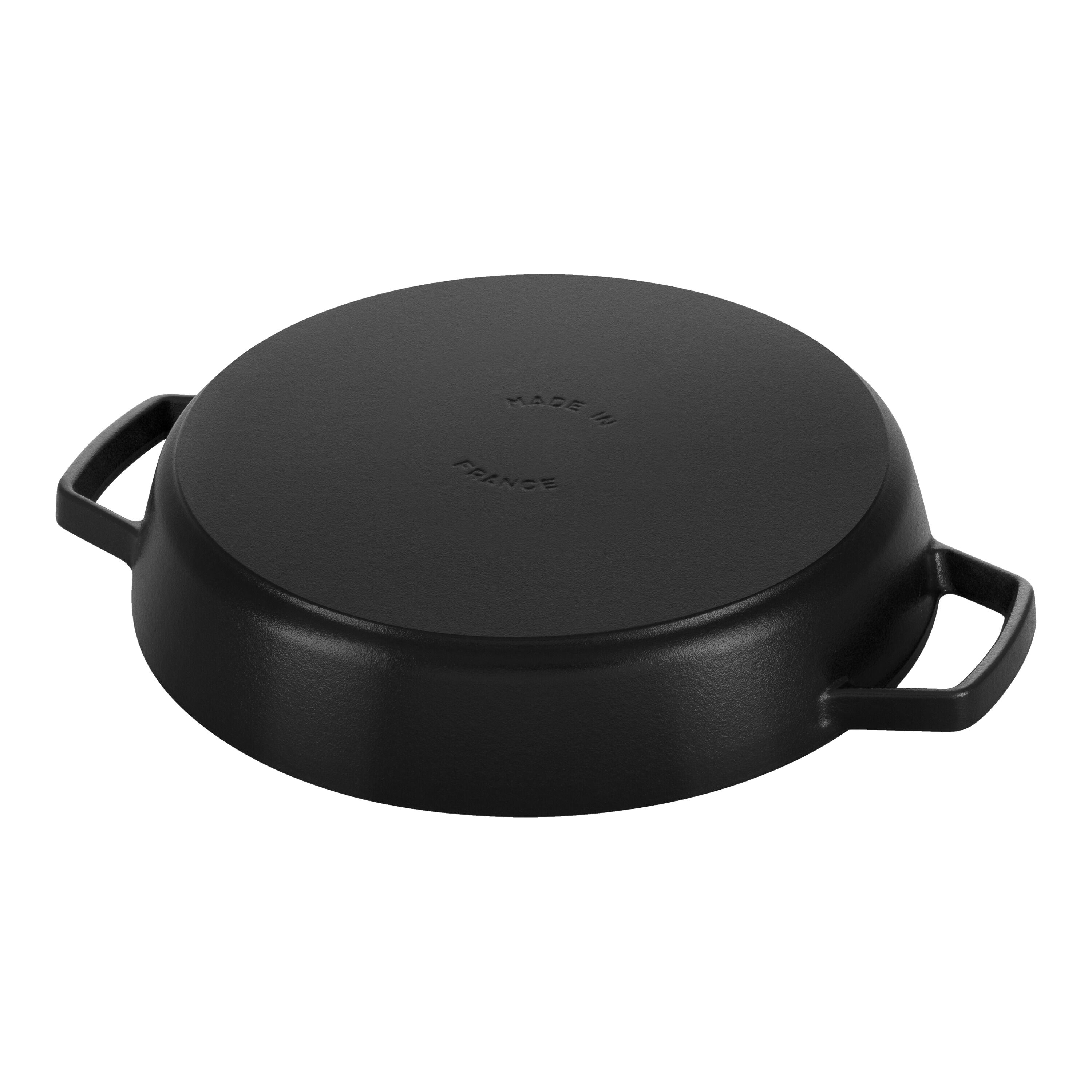 STAUB Pans 20 cm / 8 inch Cast Iron Double Handle Skillet, Black-1