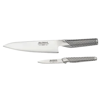 Global 2-Piece Kitchen Knife Set – G55 Chef Knife & GSF-31 Peeling Knife