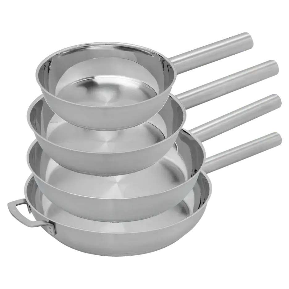 COMBEKK | Stainless Steel Fry Pan Set of Four