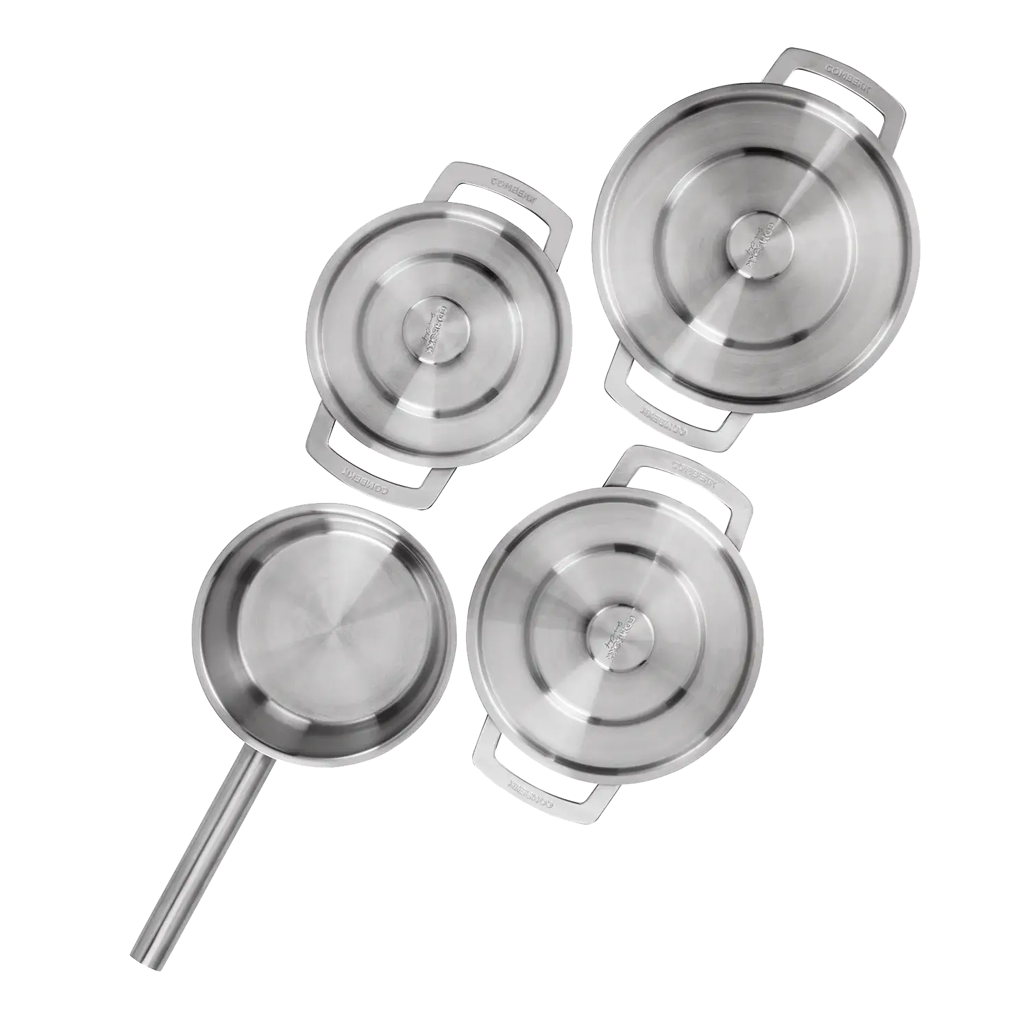 COMBEKK | Stainless Steel Cookware Set of Four