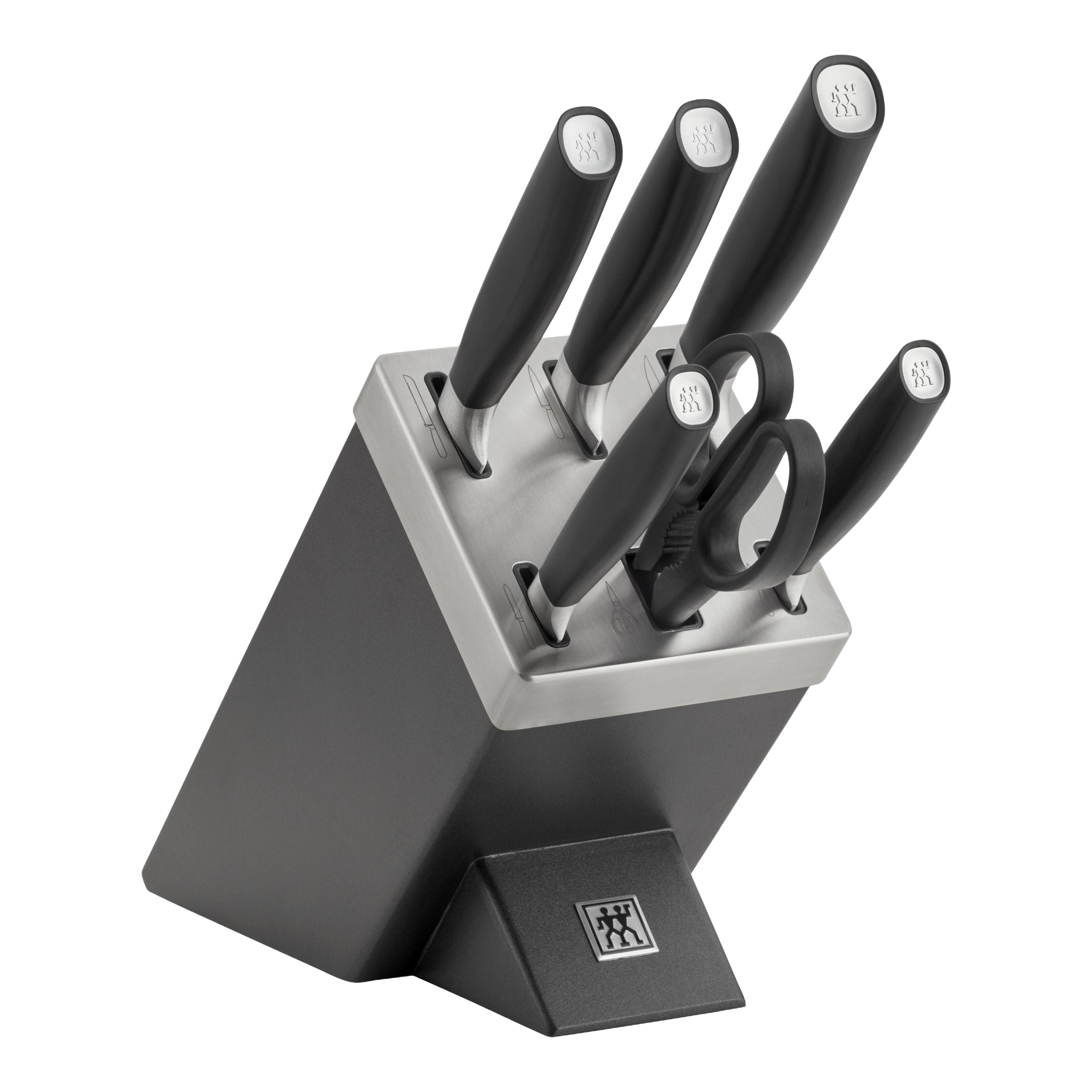 ZWILLING All Star 7 Piece Self-Sharpening Knife Block Set Silver-0