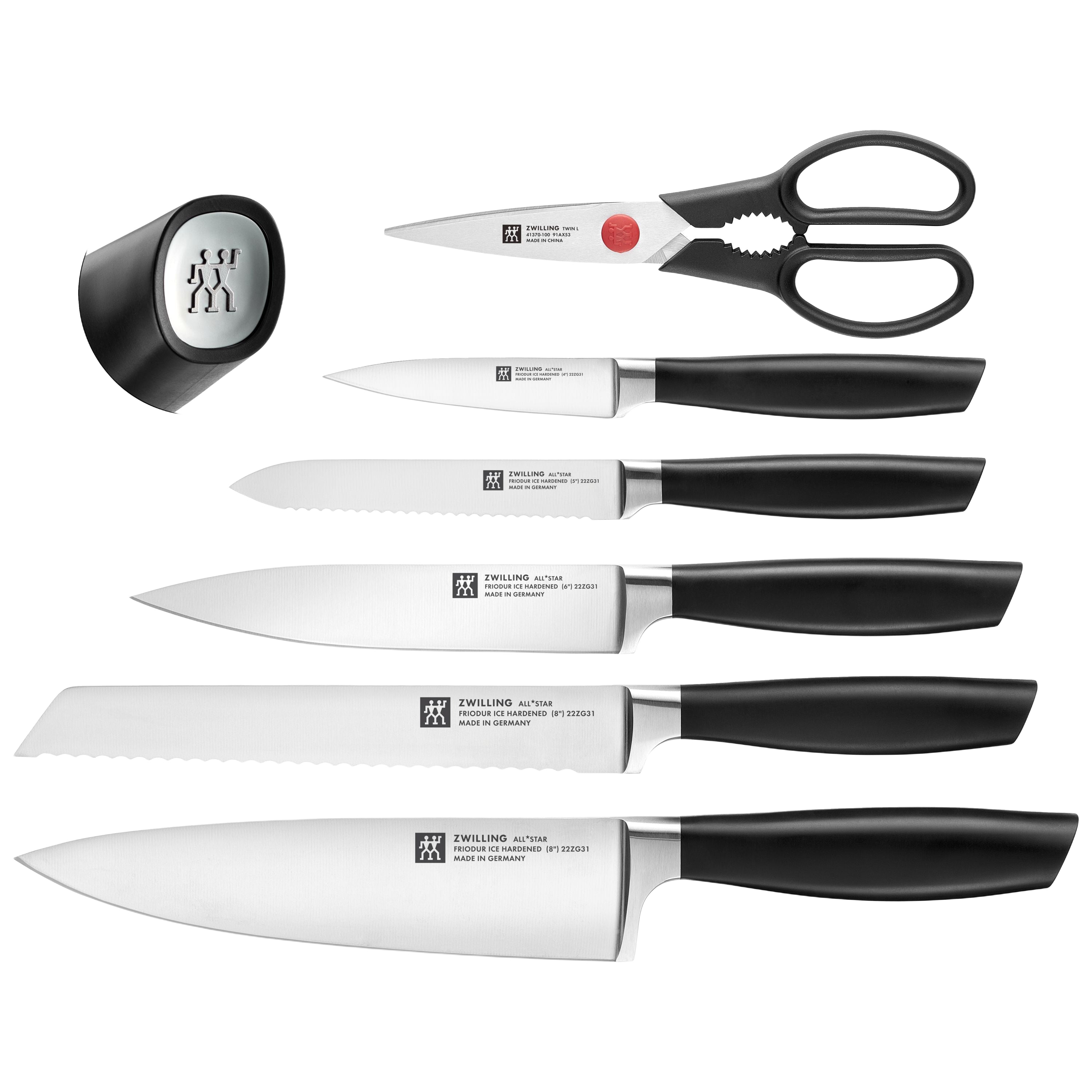 ZWILLING All Star 7 Piece Self-Sharpening Knife Block Set Silver-2
