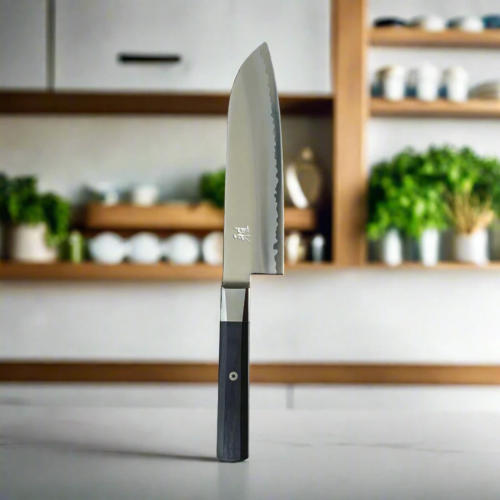 MIYABI 4000 FC 7-Inch Santoku Knife – Black Handle