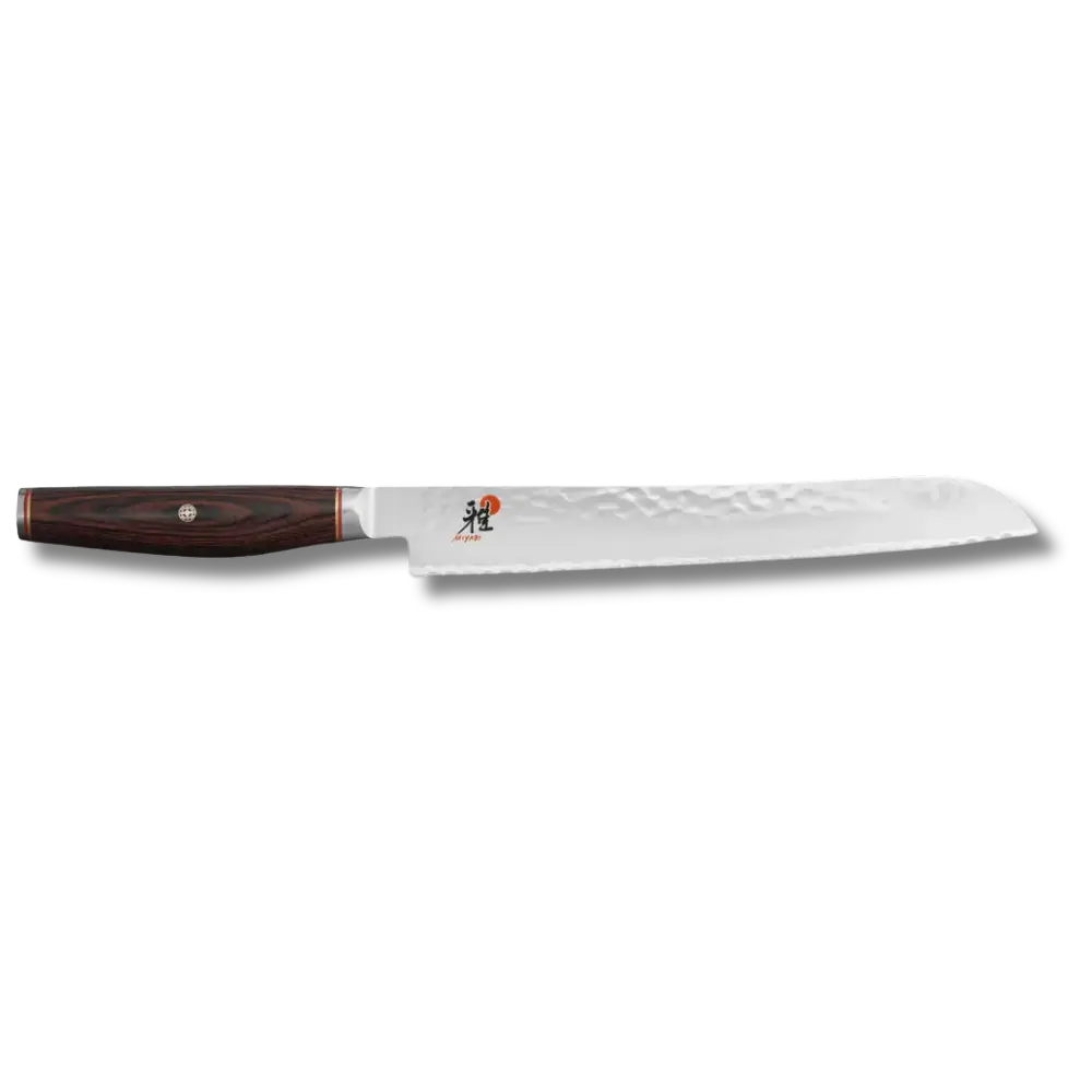 MIYABI 6000 MCT 9 inch Bread Knife, Brown