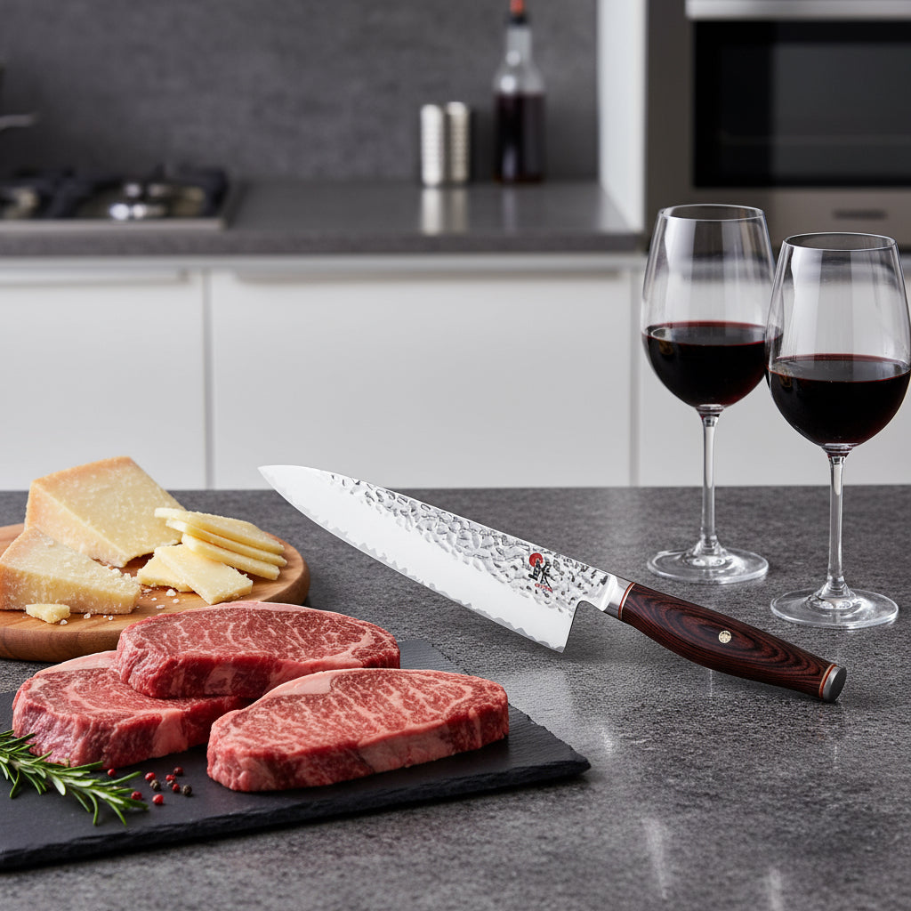 MIYABI 6000 MCT 2 Piece Knife Set, Brown-0