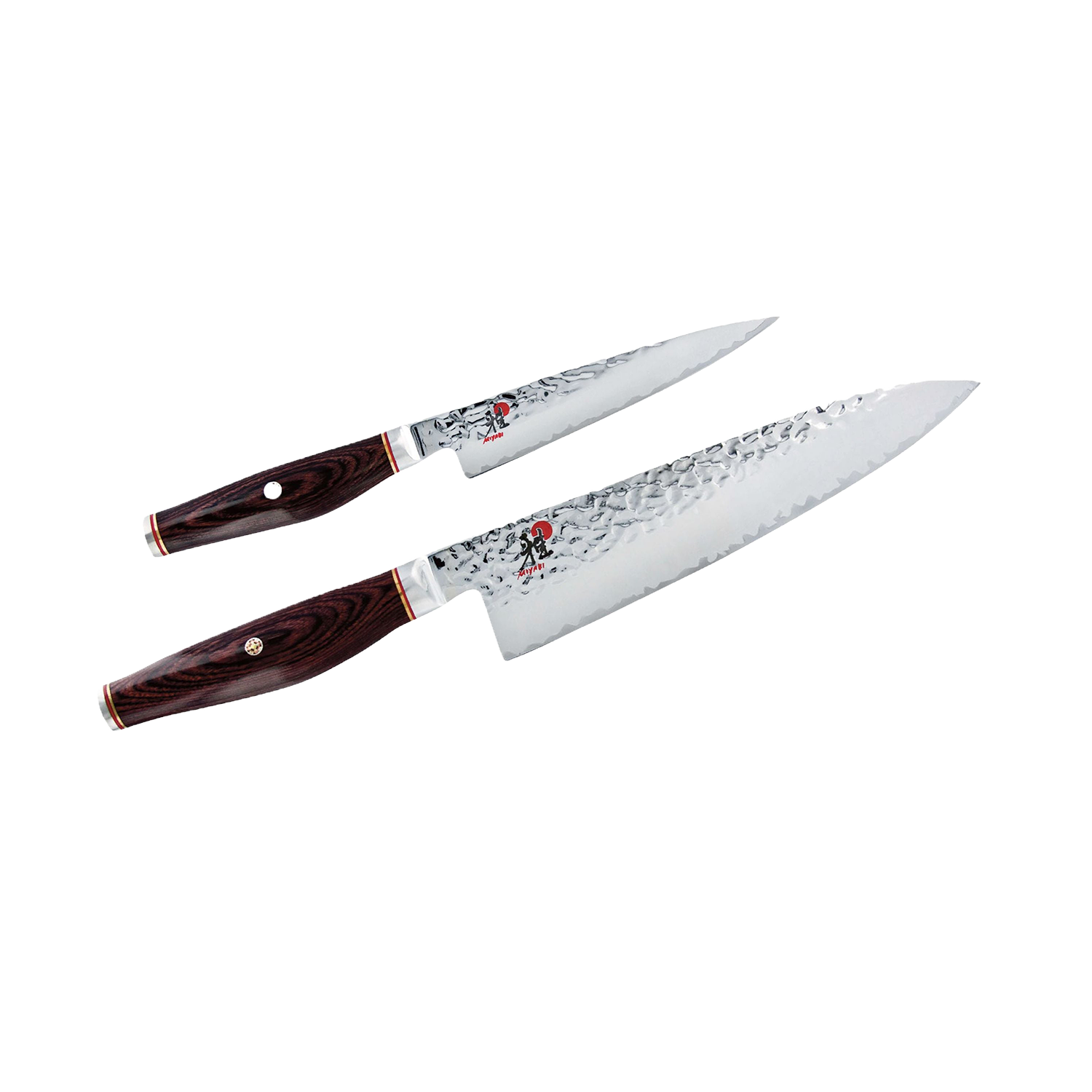 MIYABI 6000 MCT 2 Piece Knife Set, Brown