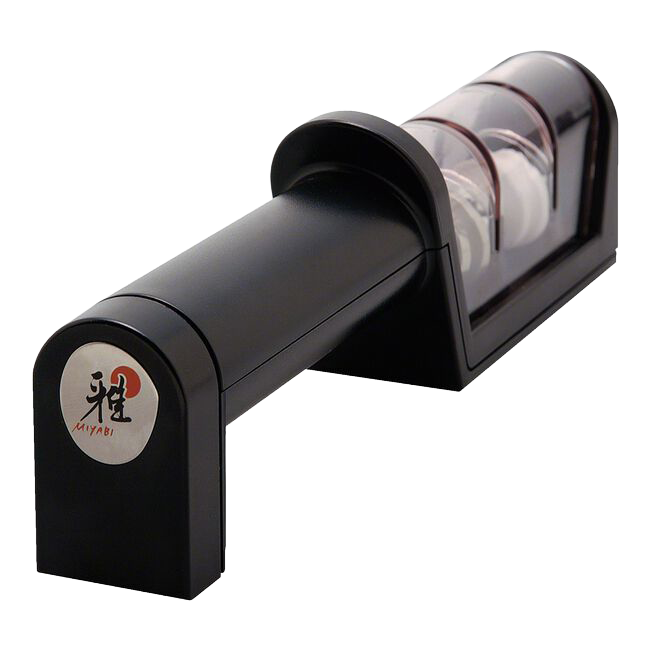 Miyabi Two‑Stage Diamond/Ceramic Handheld Sharpener – Ergonomic Non‑Slip Design