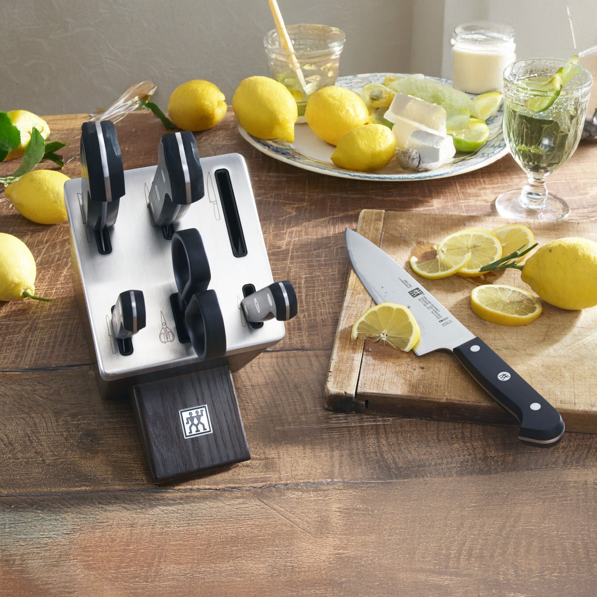 Zwilling 7-Piece Self-Sharpening Knife Block Set – Brown | Made in Germany