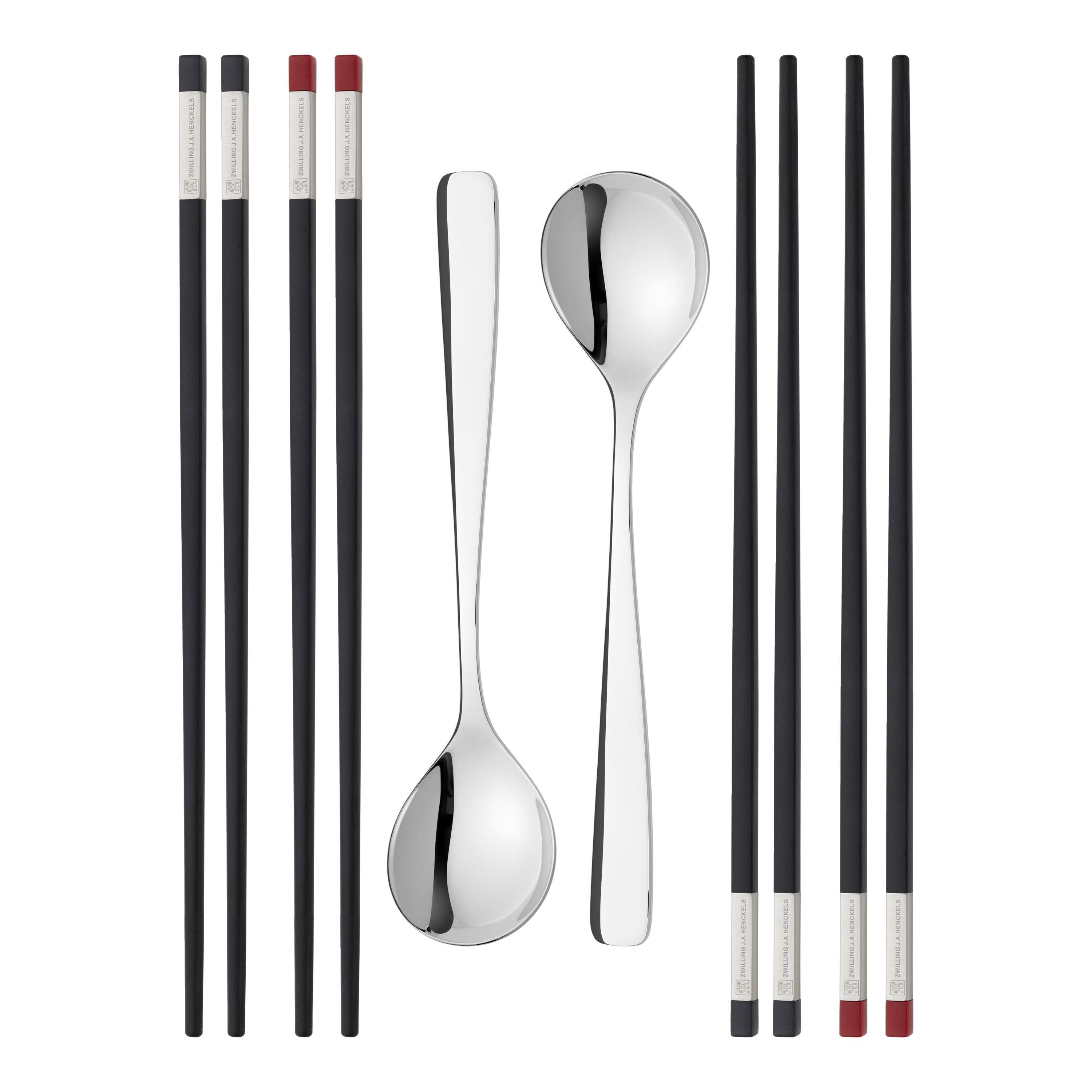 ZWILLING 10 Piece Chopstick Set for Asian Cuisine Stainless Steel & PPS Material