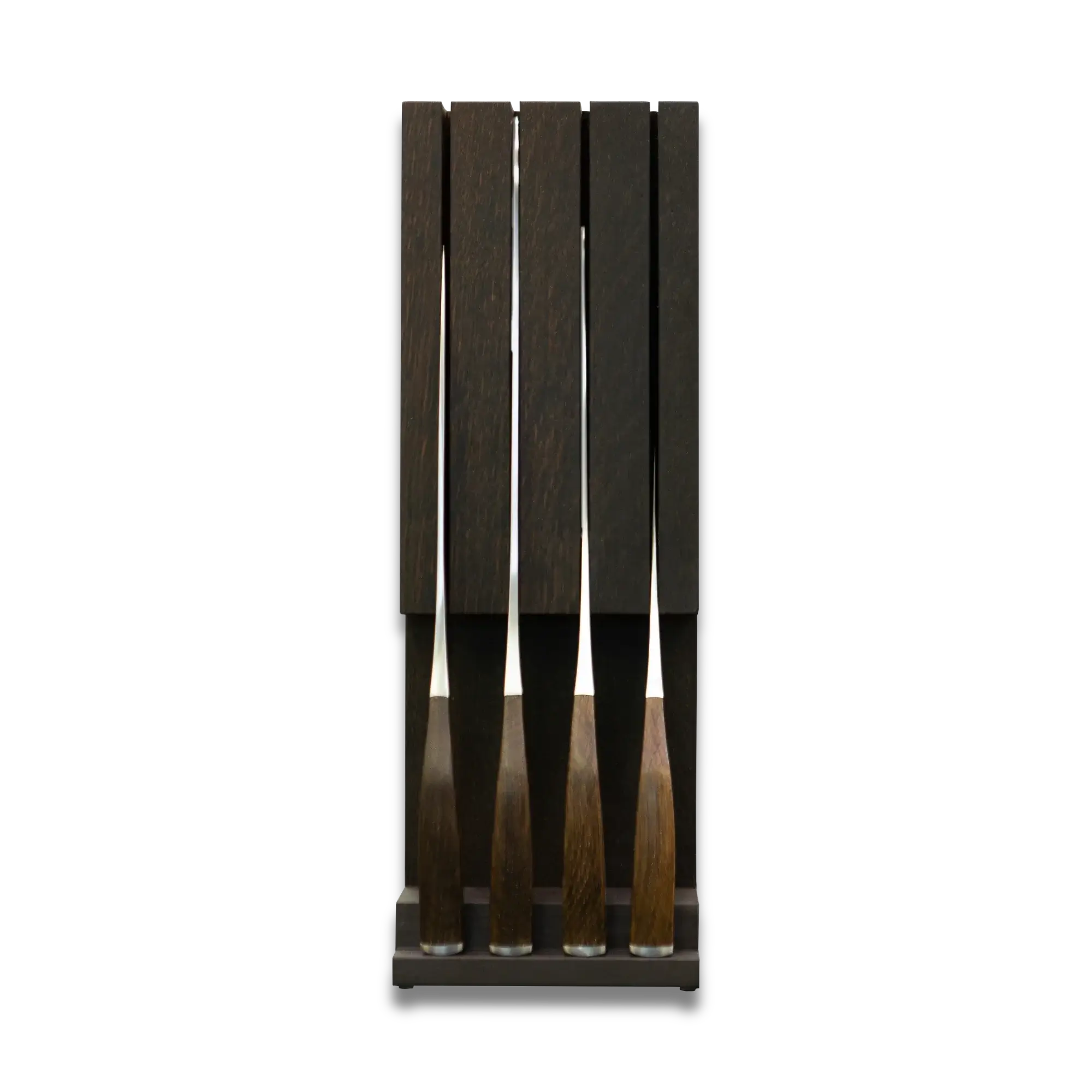 SYNCHROS | Set of 4 Knives with Oak-wood Knife holder
