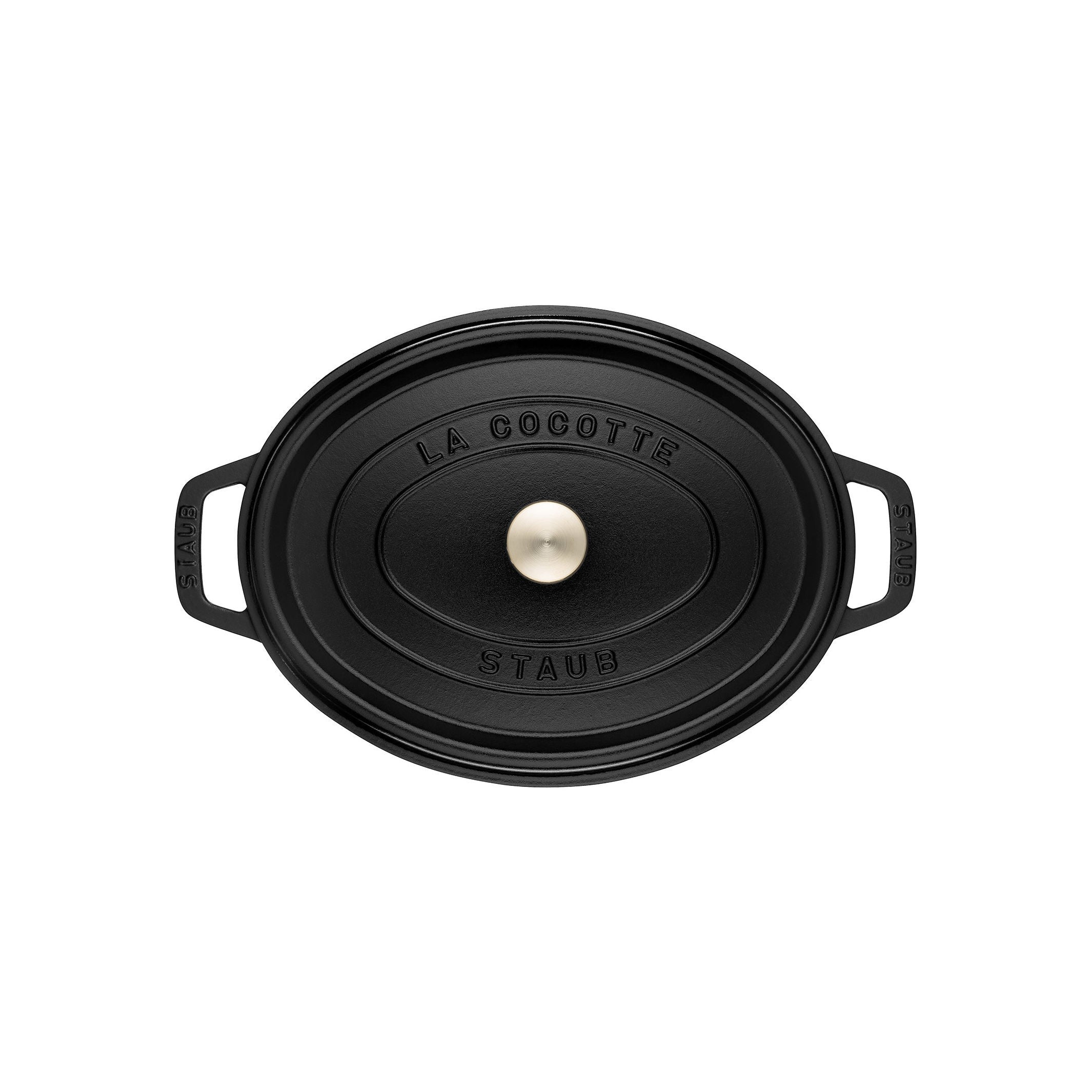 STAUB La Cocotte 6.75 L Cast Iron Oval Cocotte, Black-1