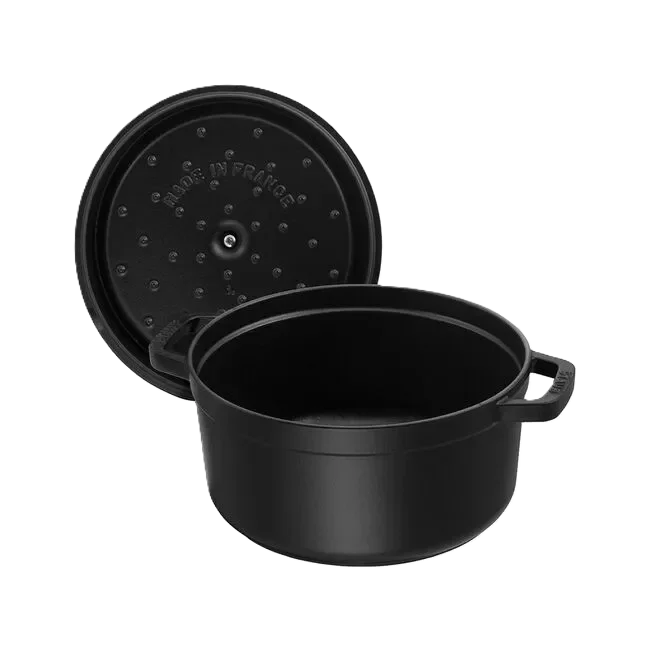 STAUB La Cocotte 2.5 L Cast Iron Round Cocotte, Black