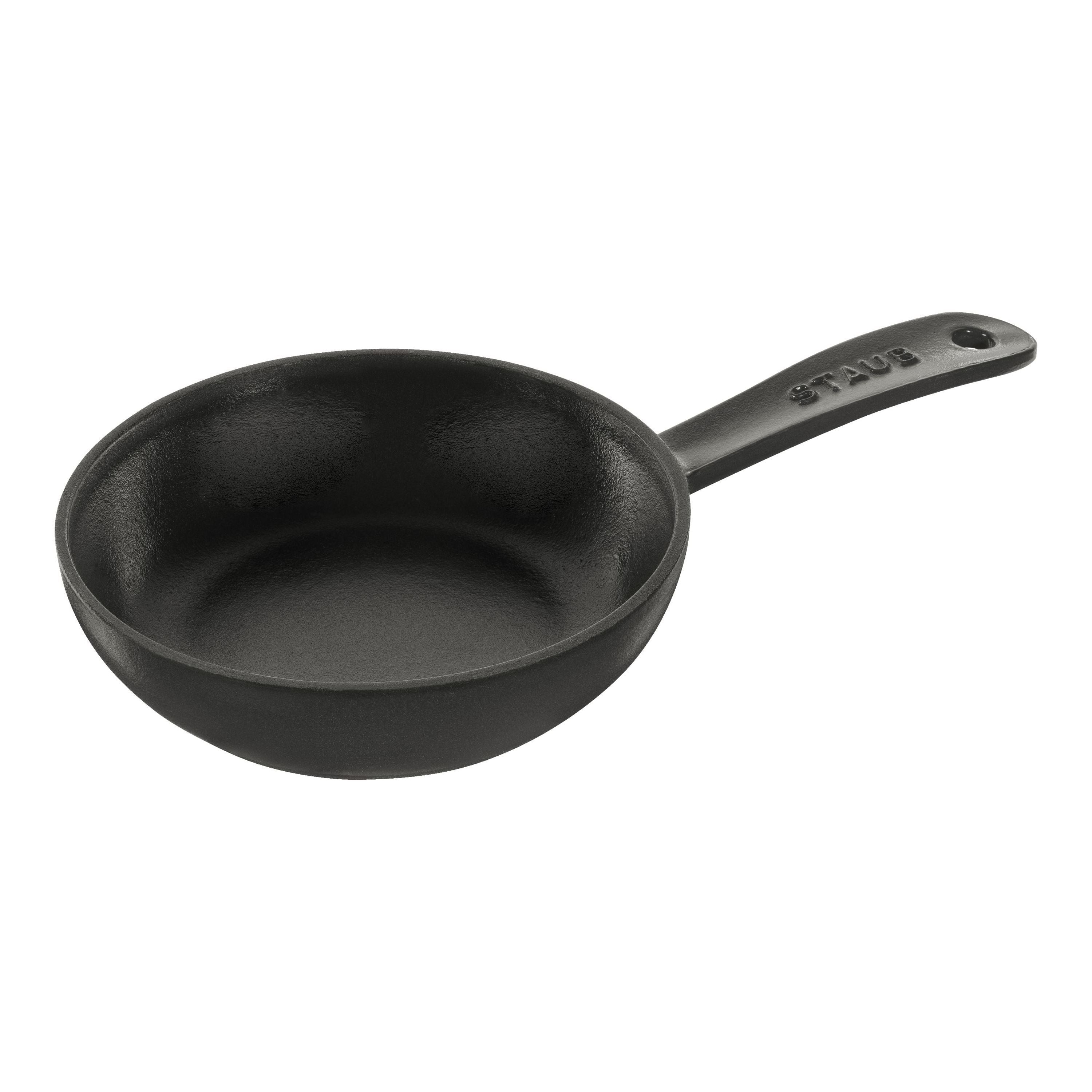 STAUB Pans 16 cm / 6.5 inch Cast Iron Frying Pan, Black-0