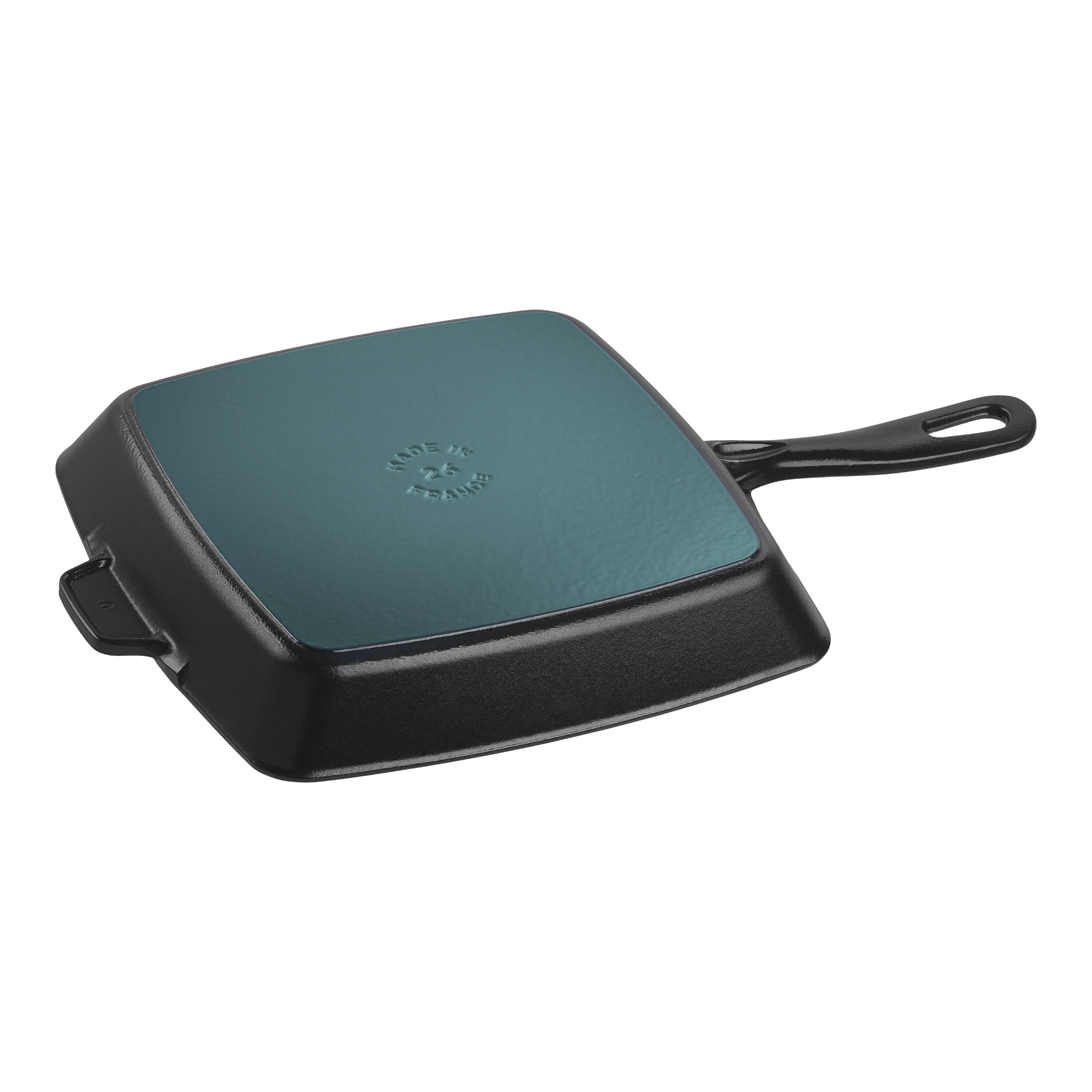 STAUB Grill Pans 26 cm Cast Iron Square American Grill, Black-1