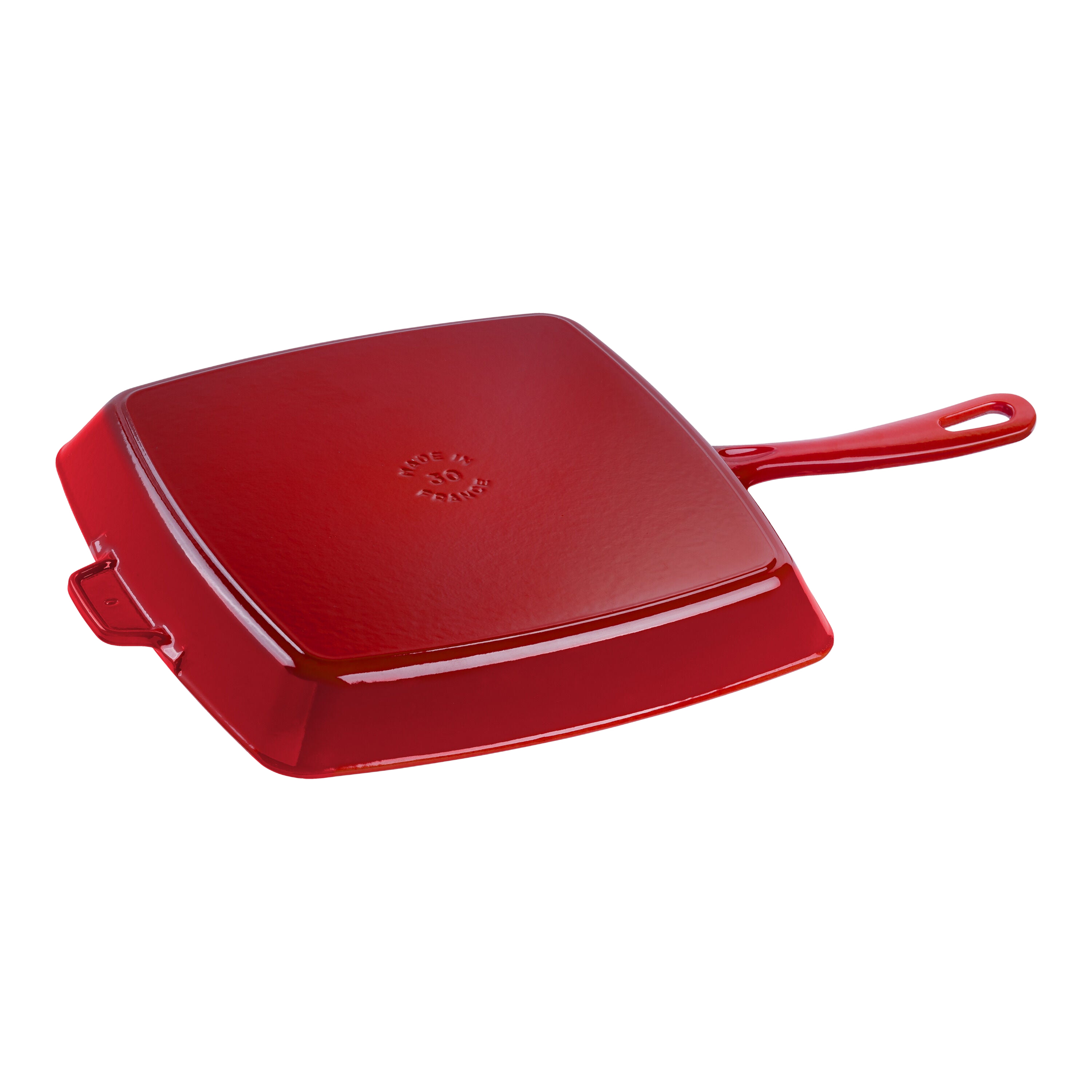 STAUB Grill Pans 30 cm Cast Iron Square American Grill, Cherry-1