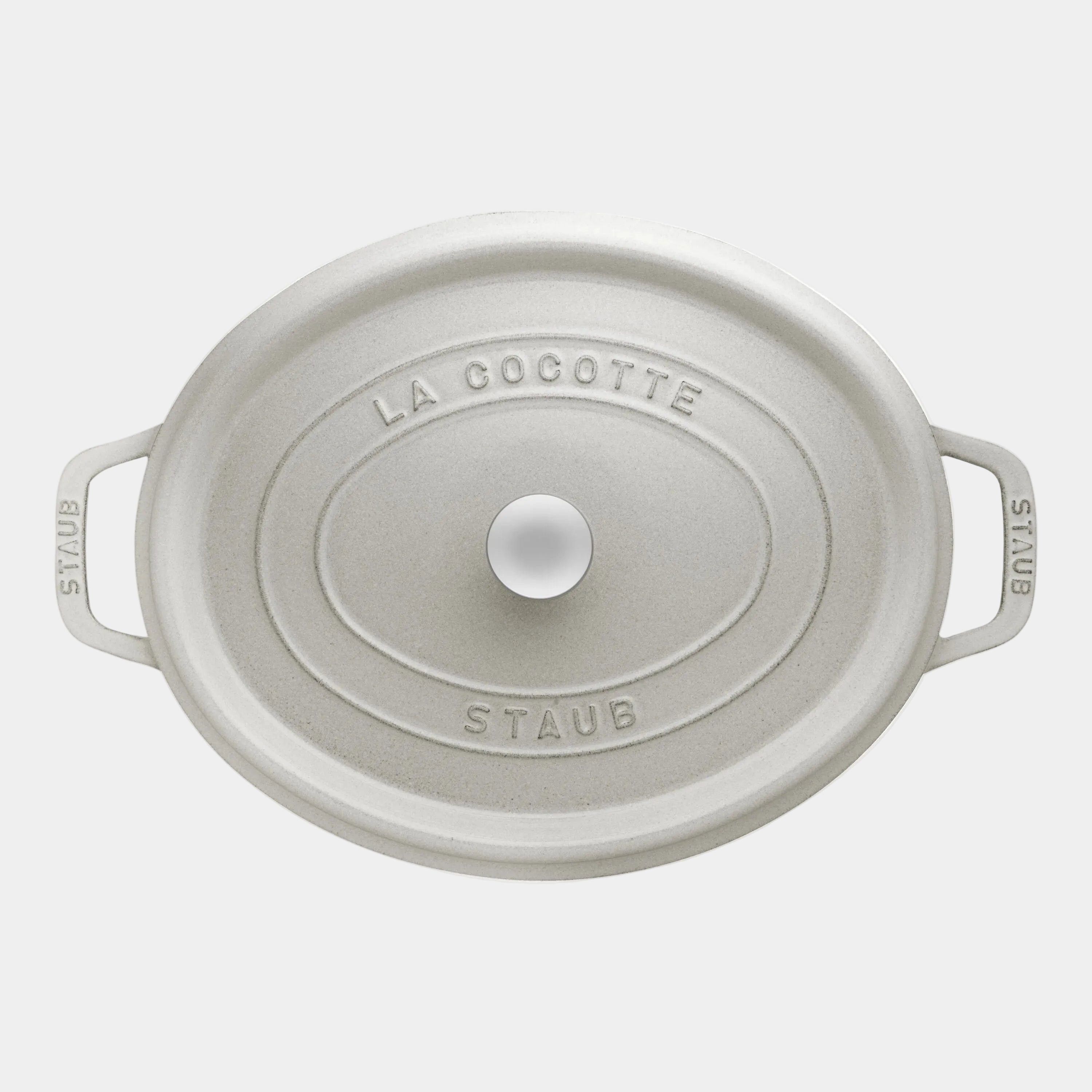 Staub La Cocotte lid on a white background