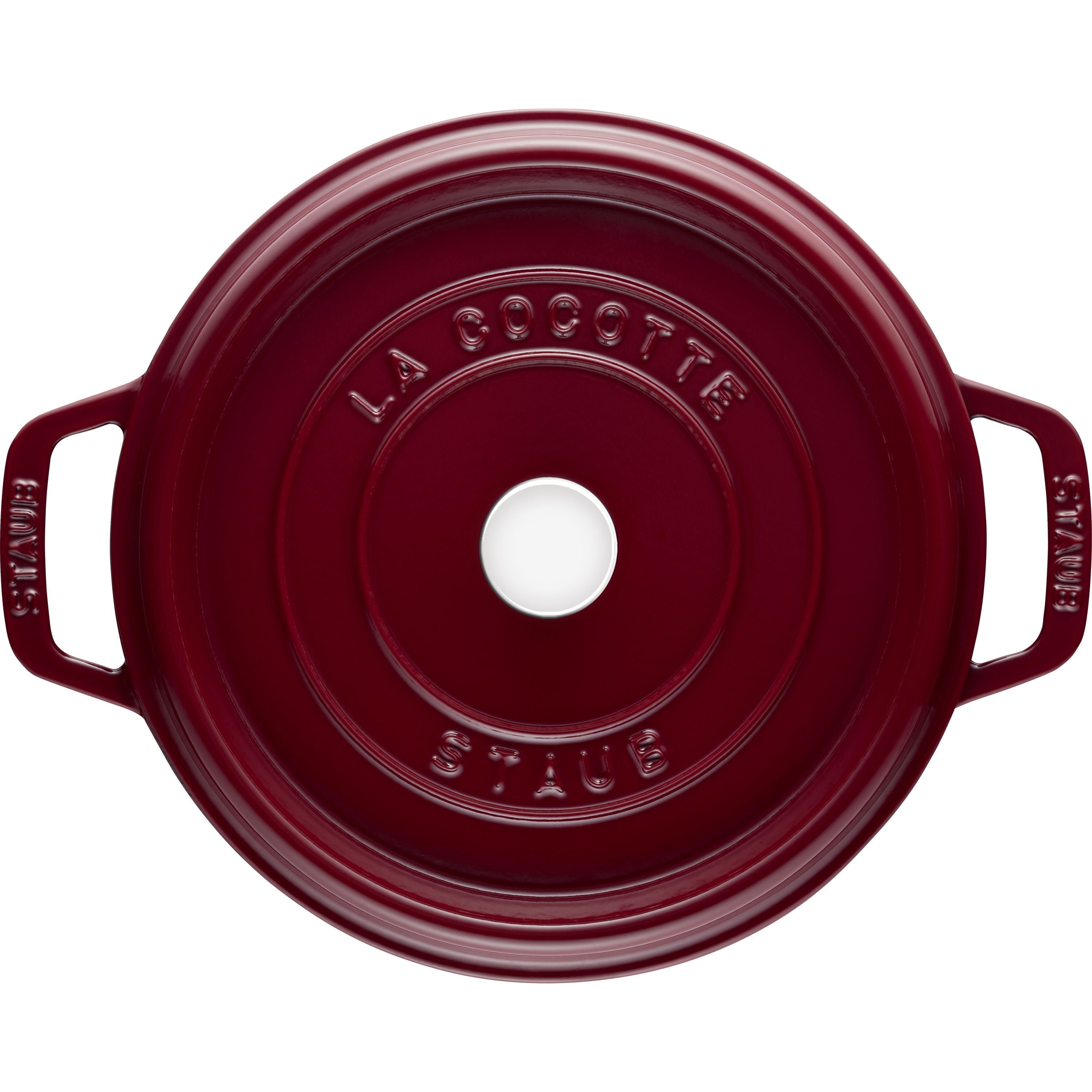 STAUB La Cocotte 5.25 L Cast Iron Round Cocotte, Bordeaux