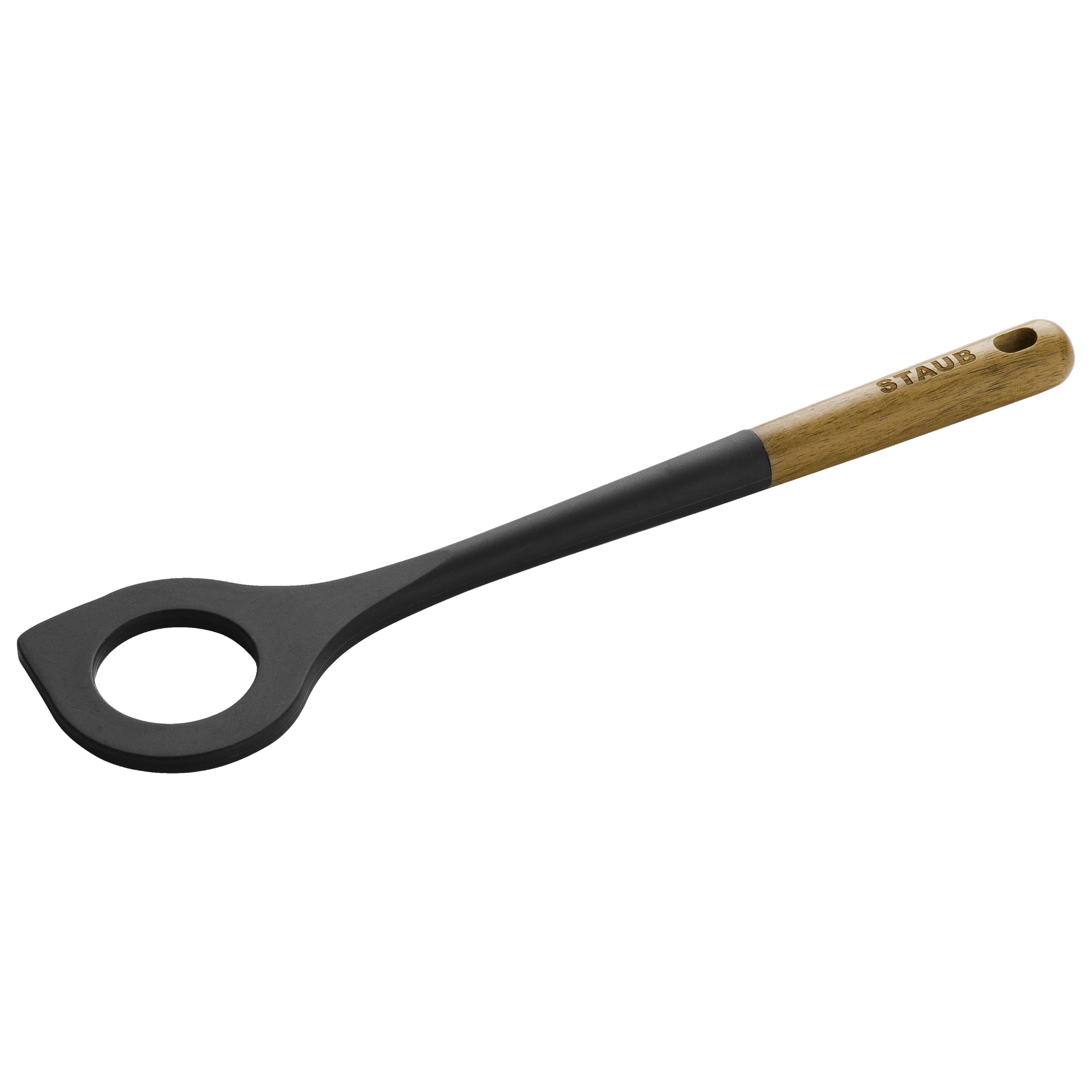 STAUB 31 cm Silicone Risotto Spoon, Black-0
