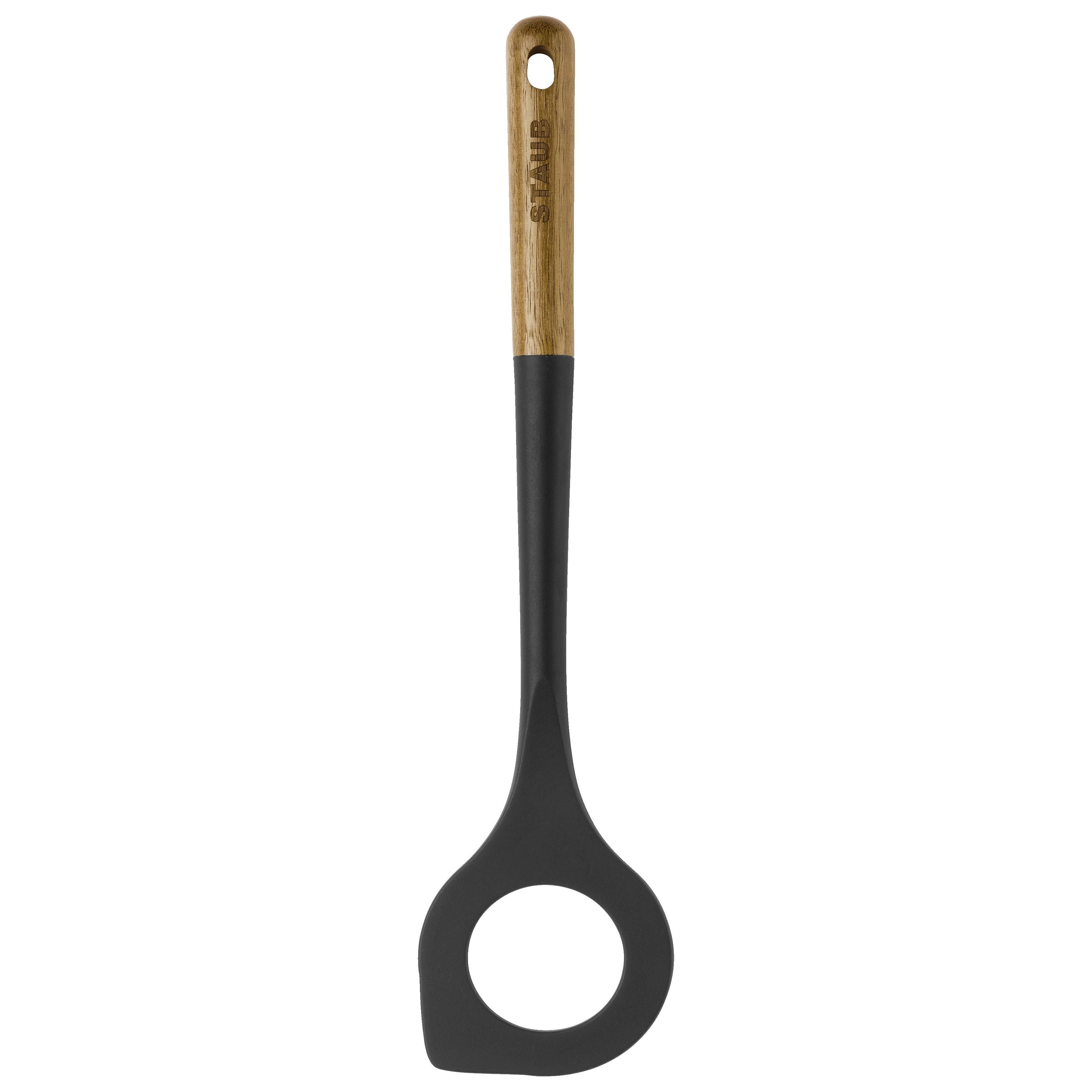 STAUB 31 cm Silicone Risotto Spoon, Black