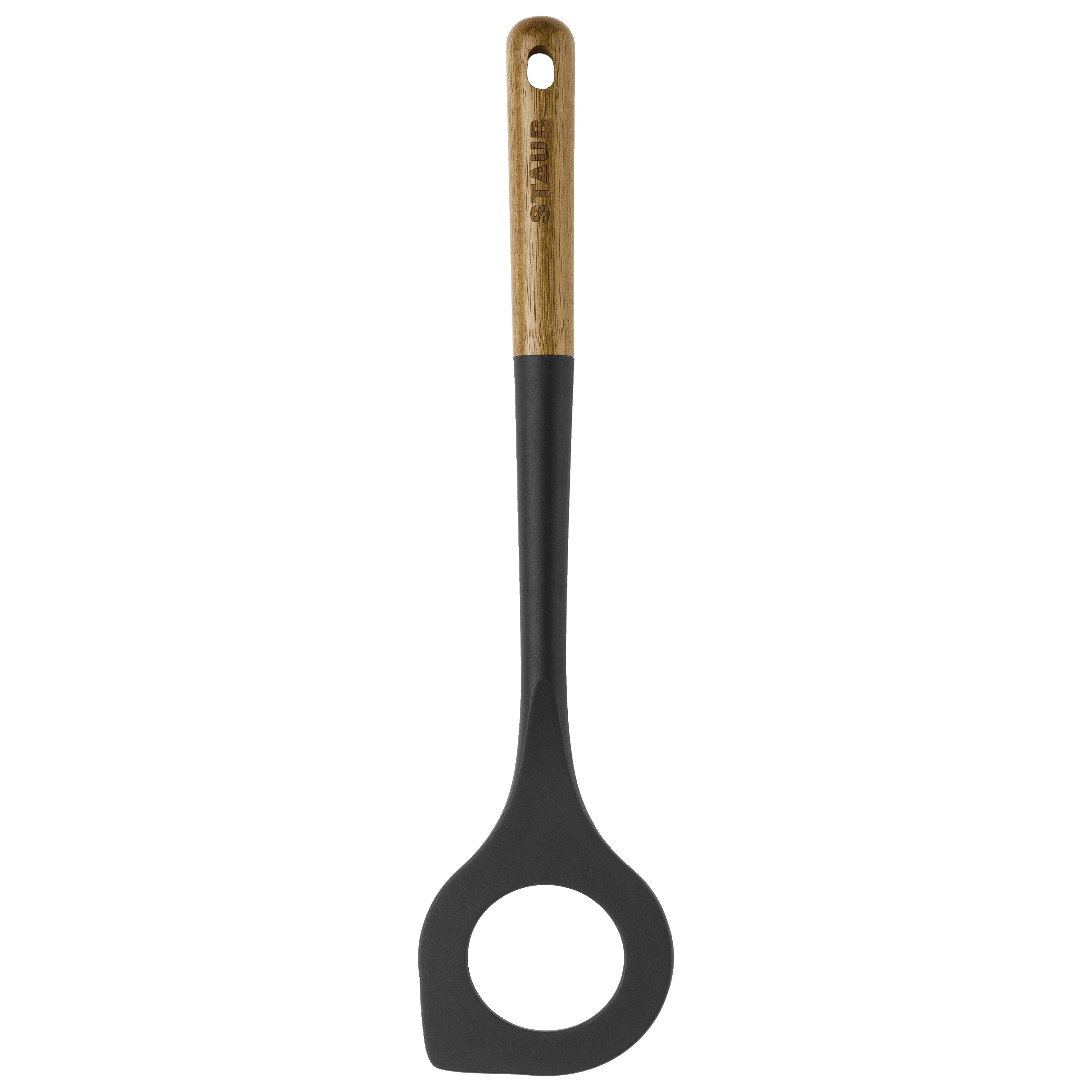 STAUB 31 cm Silicone Risotto Spoon, Black-1