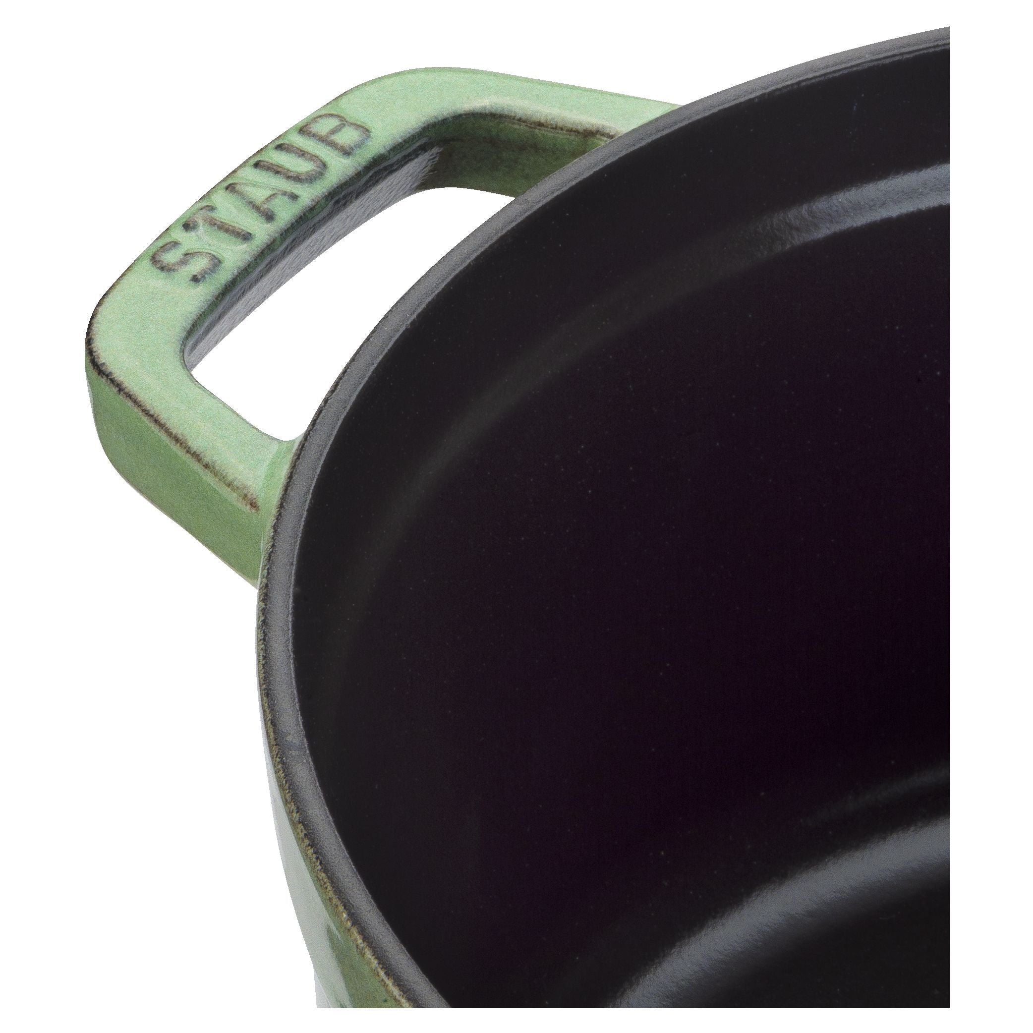 STAUB La Cocotte 6.75 L Cast Iron Round Cocotte, Sage-3