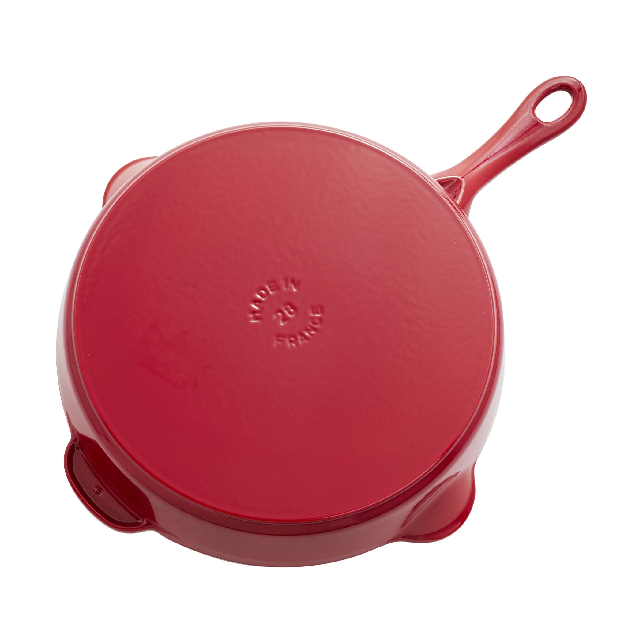 STAUB Pans 28 cm / 11 inch Cast Iron Traditional Deep Frypan, Cherry-3
