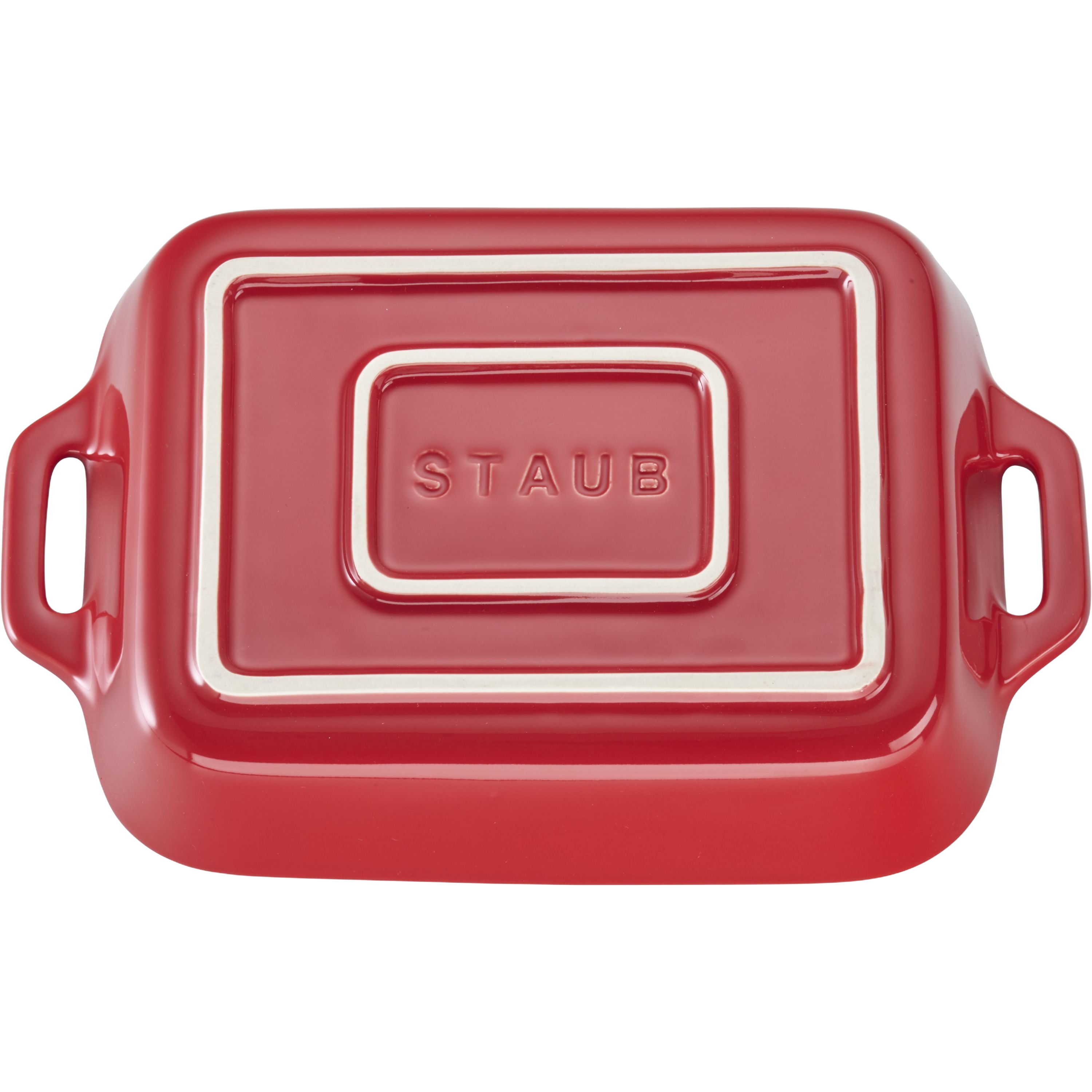 STAUB Ceramique 4.4 L Ceramic Rectangular Oven Dish, Cherry-3