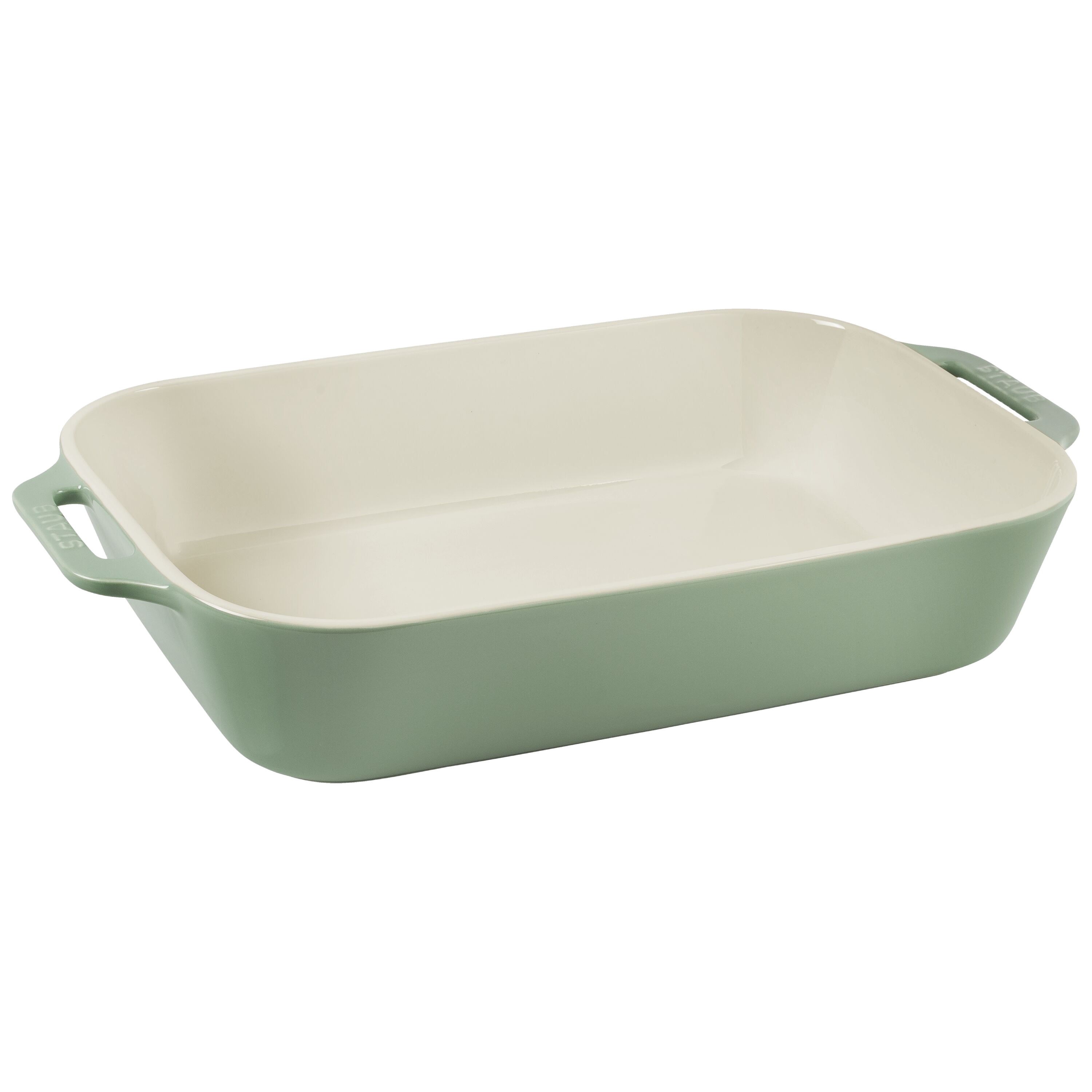 STAUB Ceramique Rectangular Baking Dish Set Eucalyptus 3 Piece-1