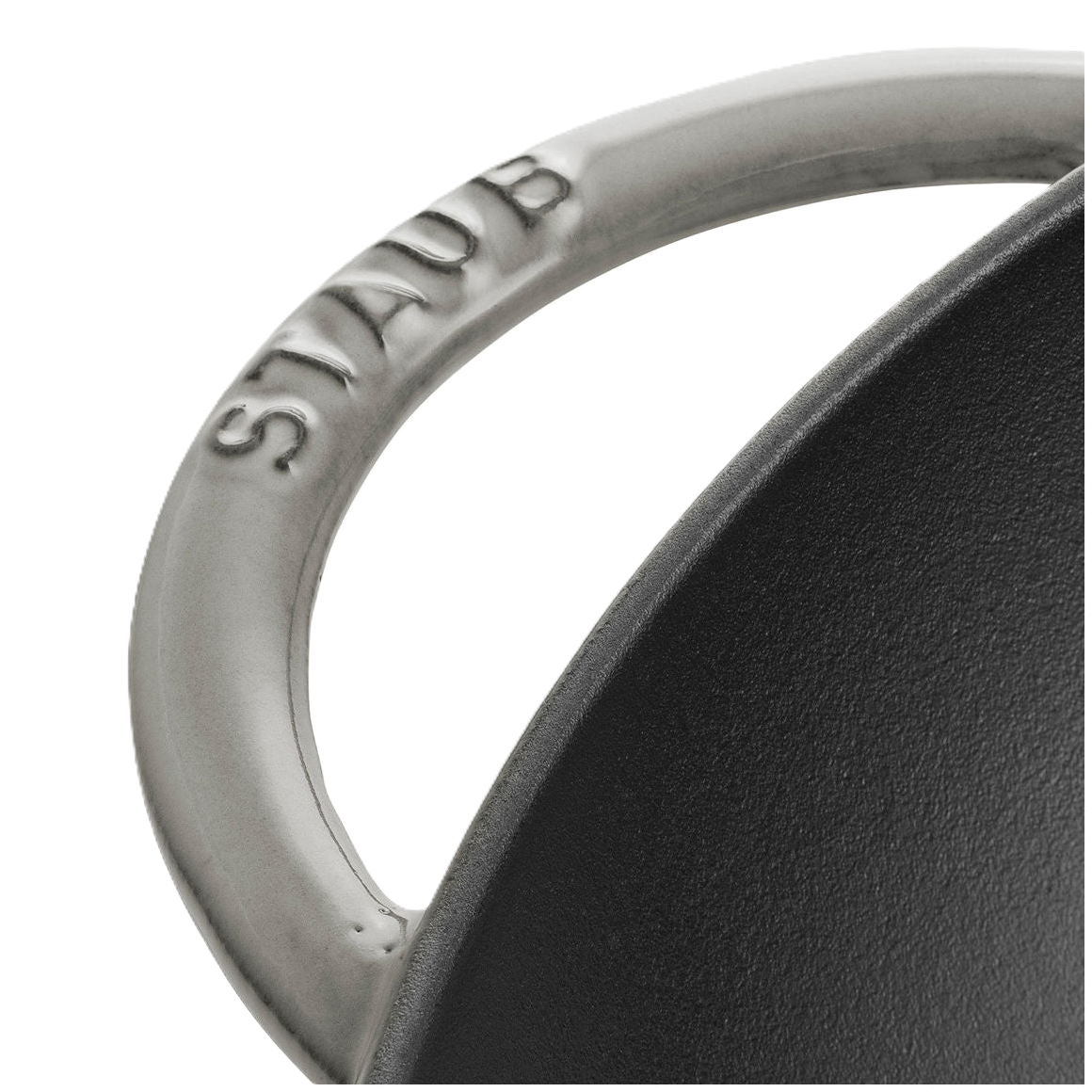 STAUB Specialities 37 cm / 14.5 inch Cast Iron Wok With Glass Lid, Graphite-Grey