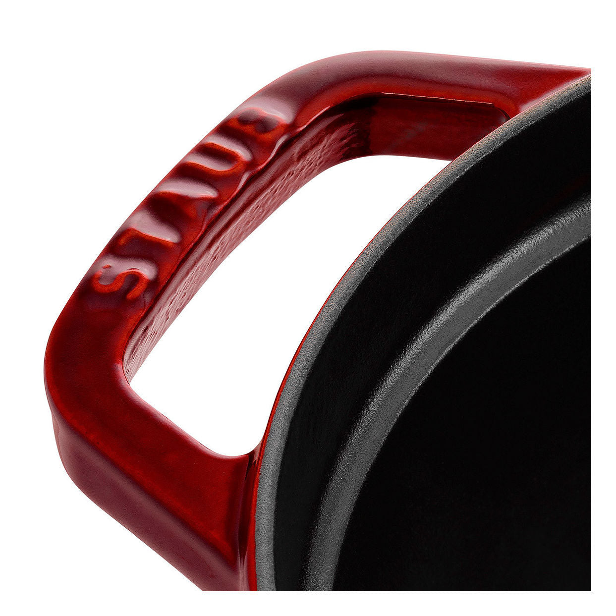 STAUB La Cocotte 5.5 L Cast Iron Oval Cocotte, Grenadine-Red-3