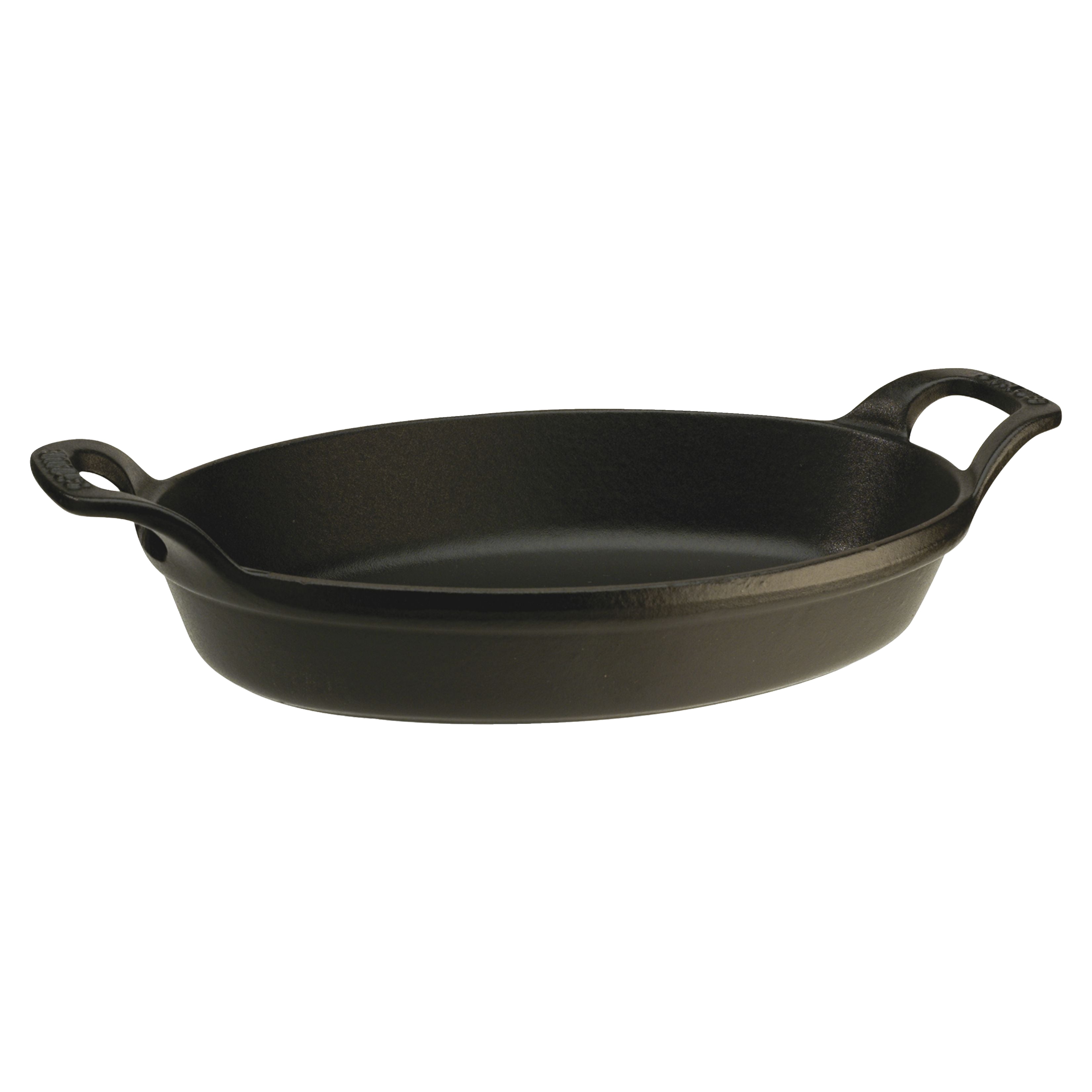 STAUB Specialities 2.2 L Cast Iron Oval Oven Dish, Black-2