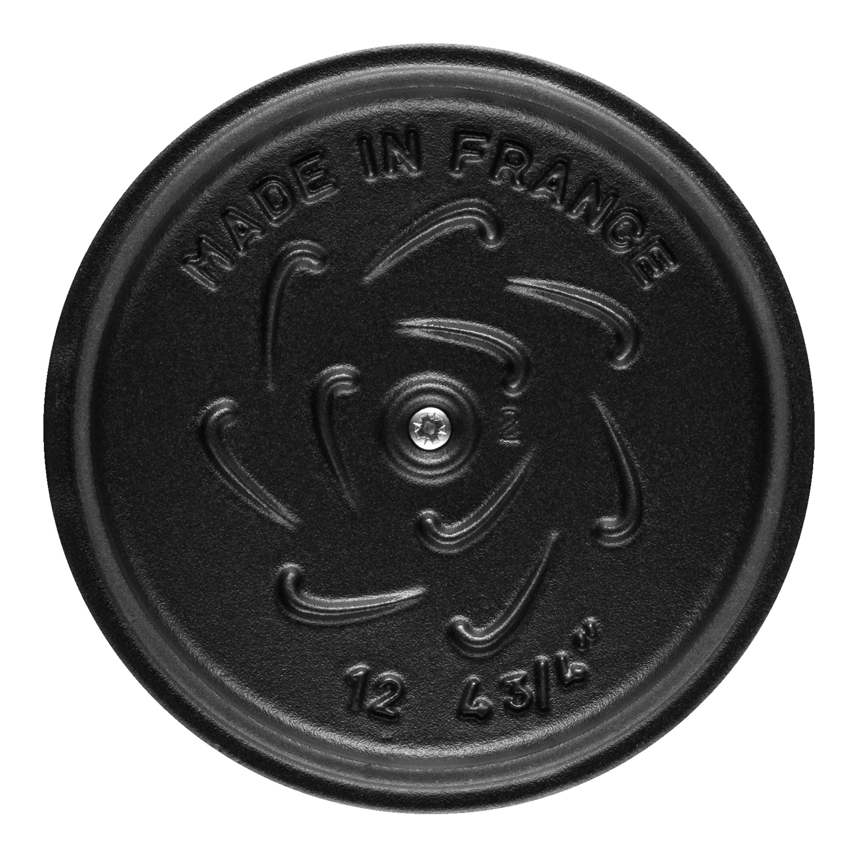 STAUB La Cocotte 725 mL Cast Iron Round Rice Cocotte, Black