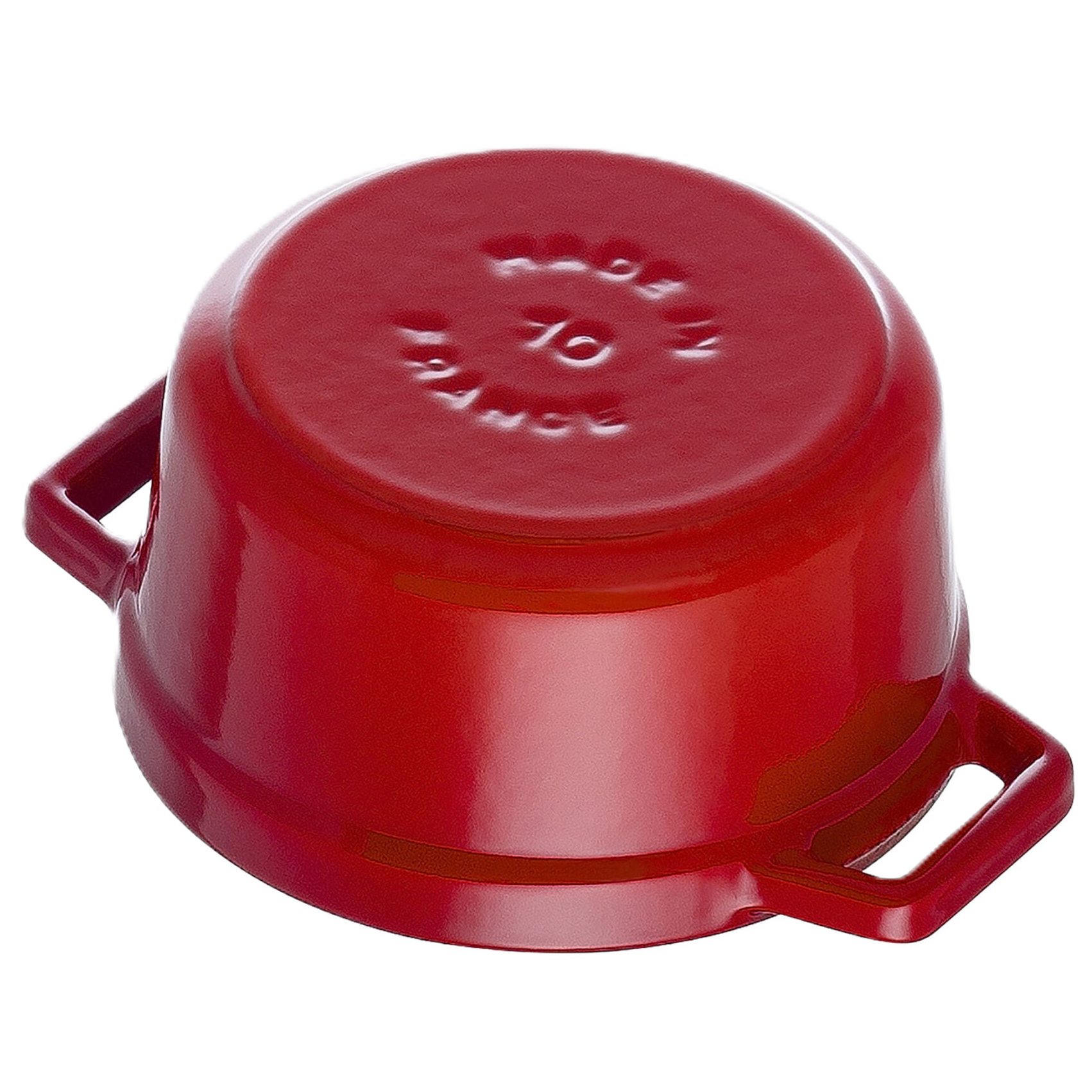 STAUB La Cocotte 250 mL Cast Iron Round Mini Cocotte, Cherry