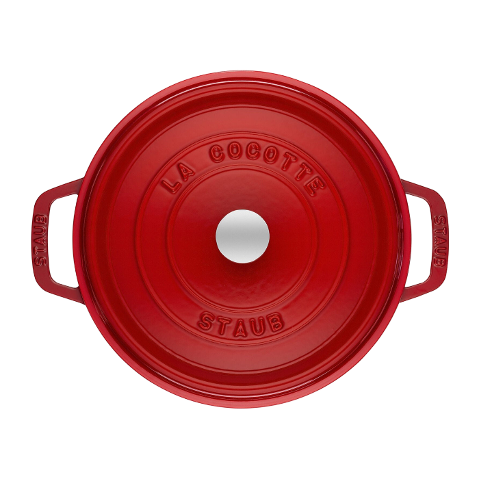 STAUB La Cocotte 5.25 L Cast Iron Round Cocotte, Cherry-3