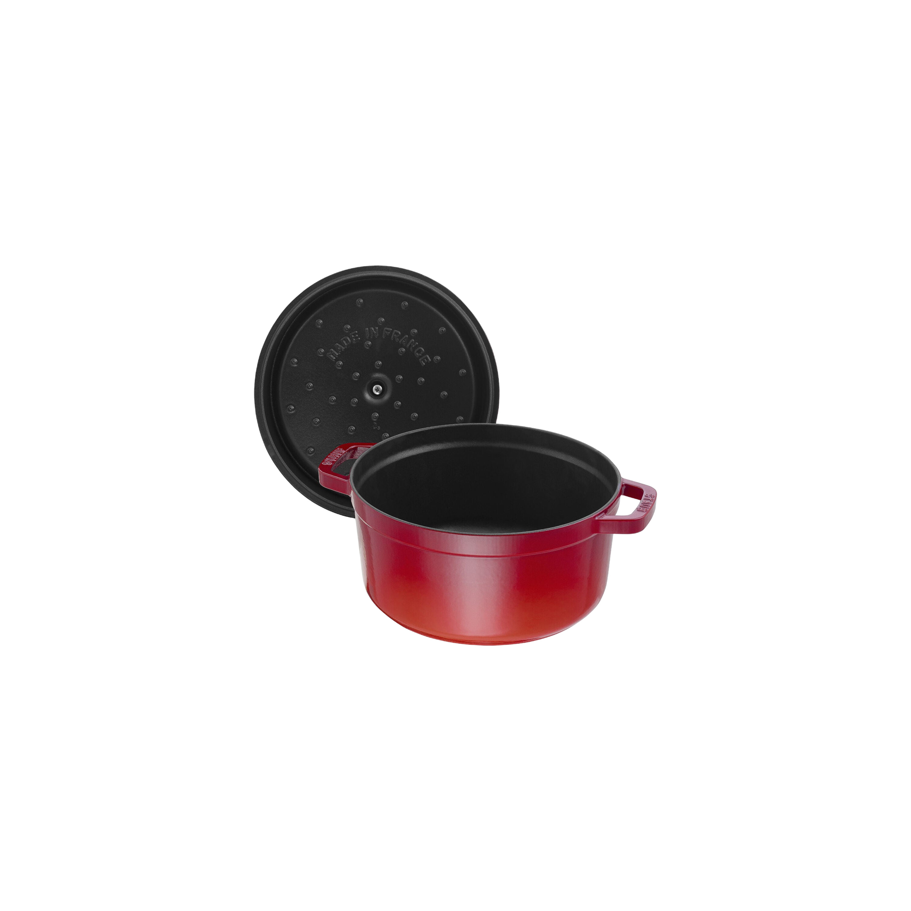 STAUB La Cocotte 5.25 L Cast Iron Round Cocotte, Cherry-2